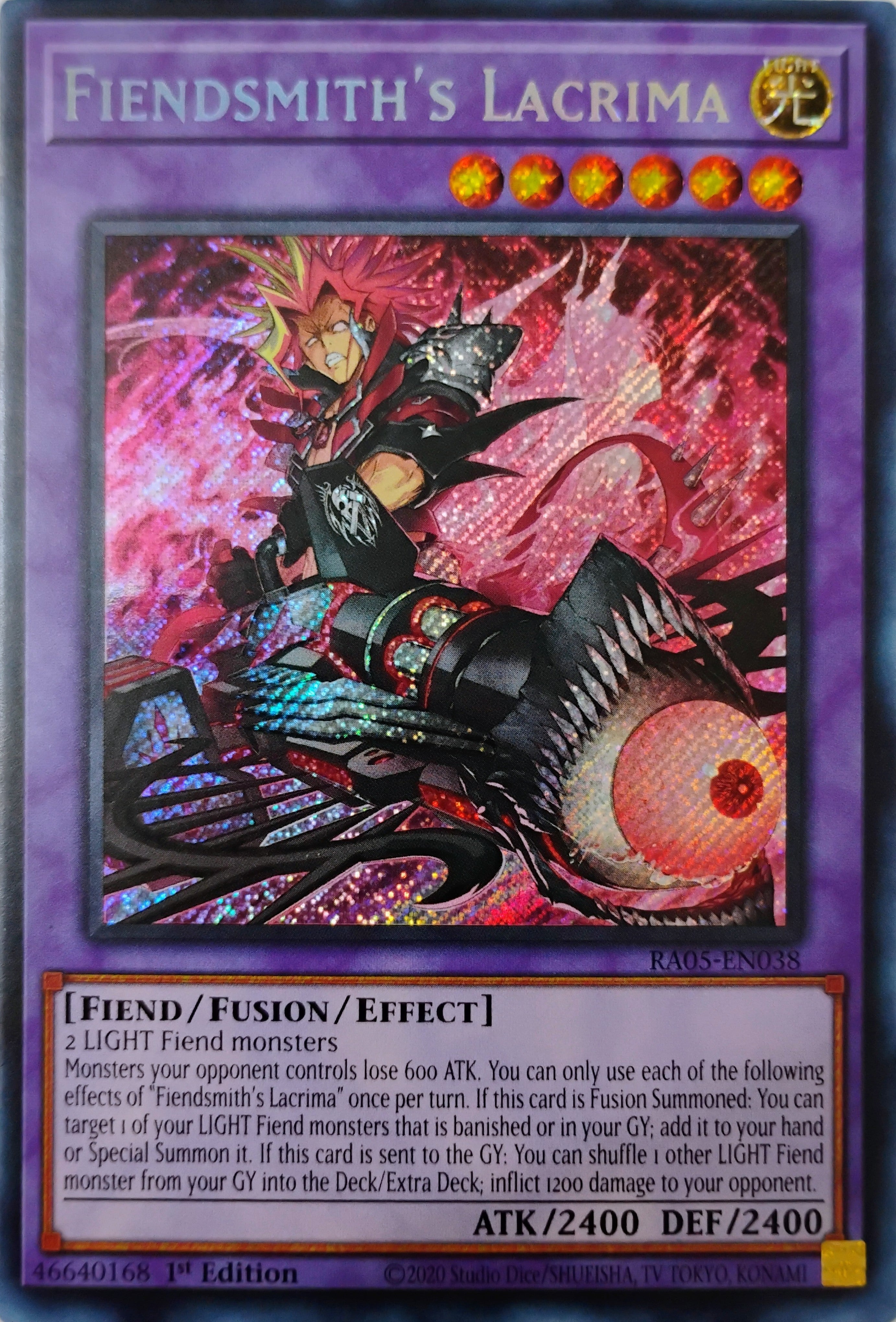 Yugioh! Fiendsmith's Lacrima Ra05-en038 1st edition Secreta