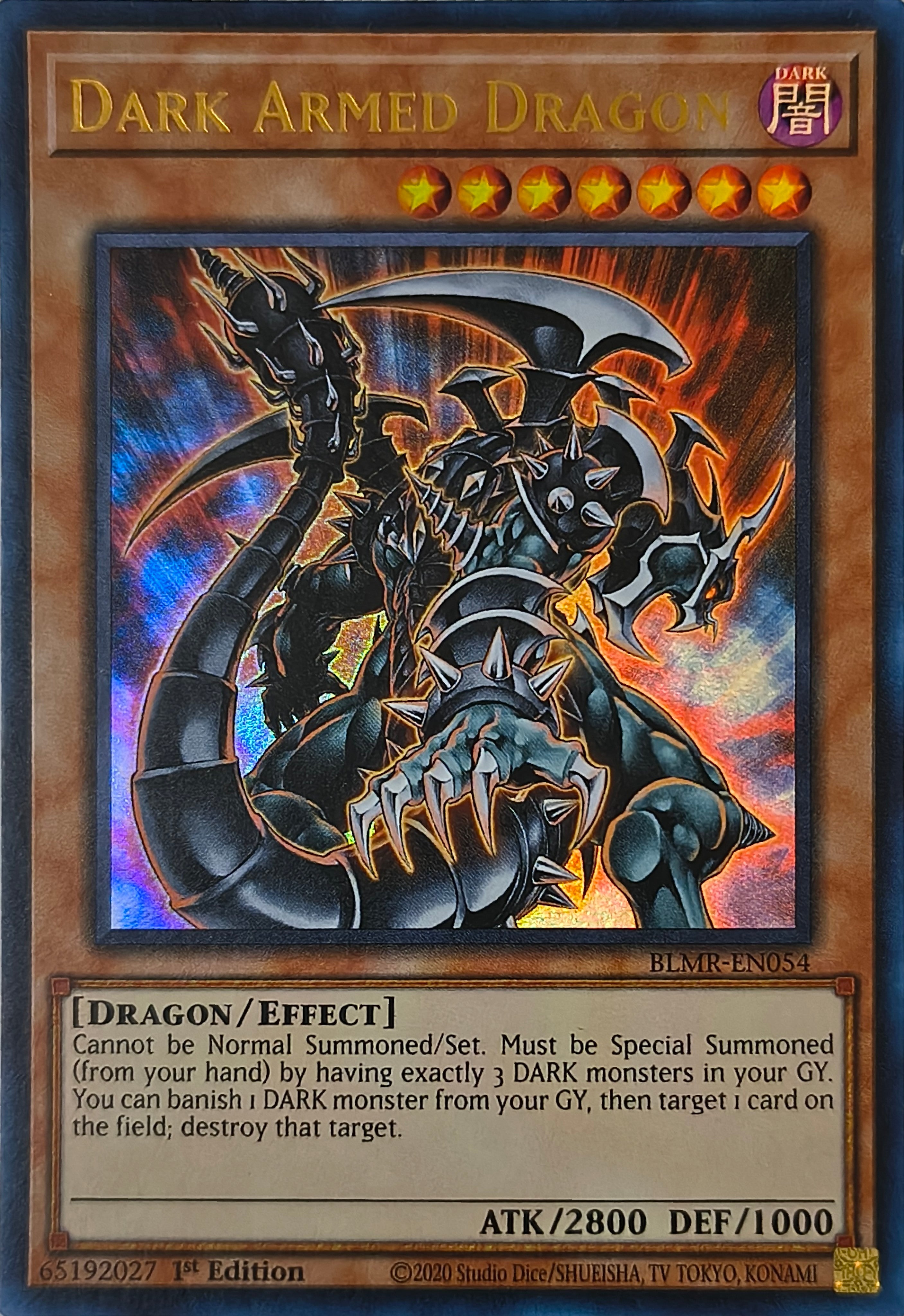 Yugioh! Dark Armed Dragon Blmr-en054 1st edition Ultra Rare