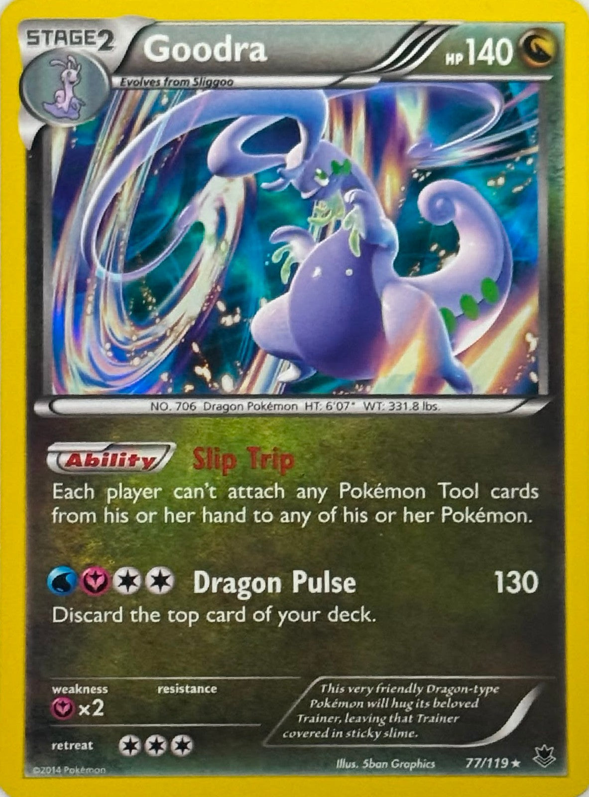 Pokémon Tcg Goodra 77/119 Holo