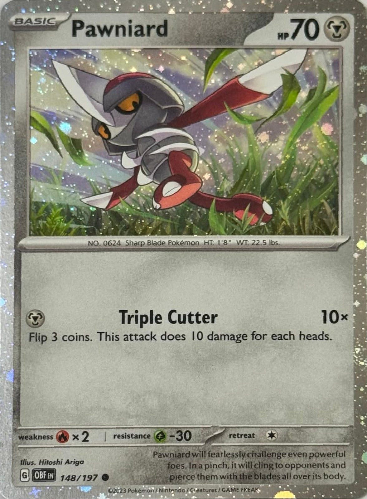Pokémon Tcg Pawniard 148/197 Holo Cosmo