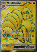 Pokémon tcg Ninetales Ex 186/165