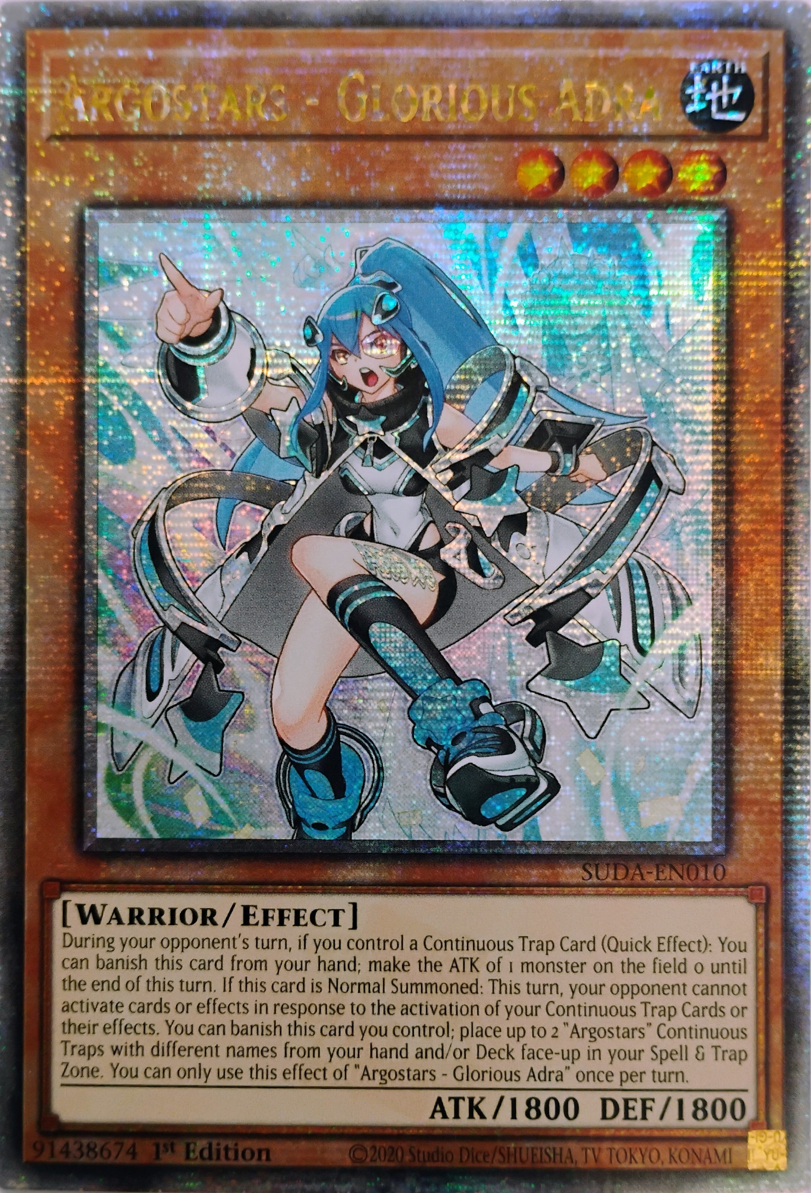 Yugioh! Argostars - Glorious Adra Suda-en010 1st Edition