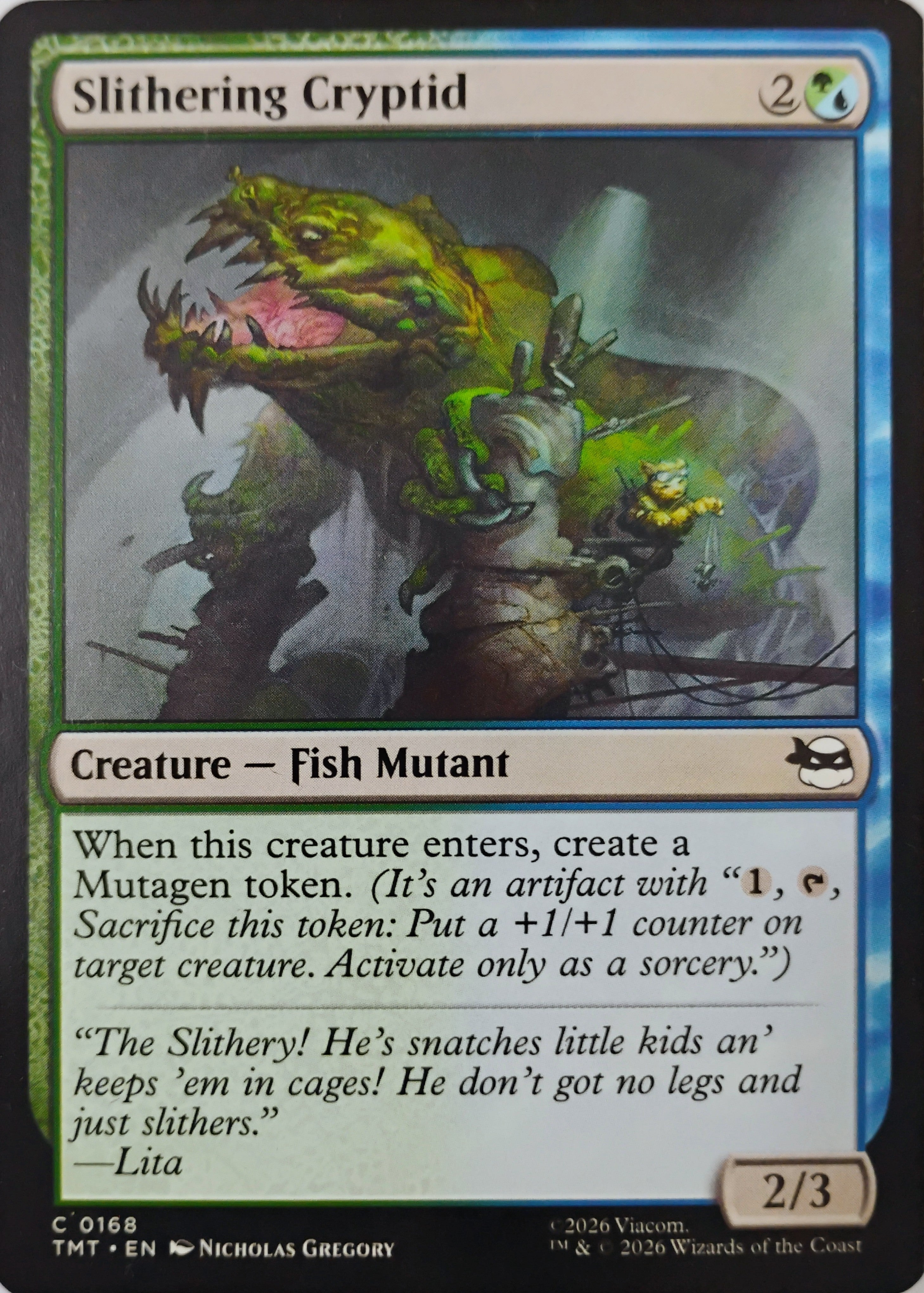 Magic tcg Slithering Cryptid 0168