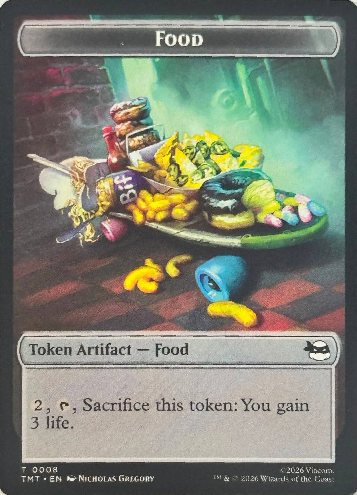 Magic Tcg Ninja Turtle Spirit 0003/ Food 0008