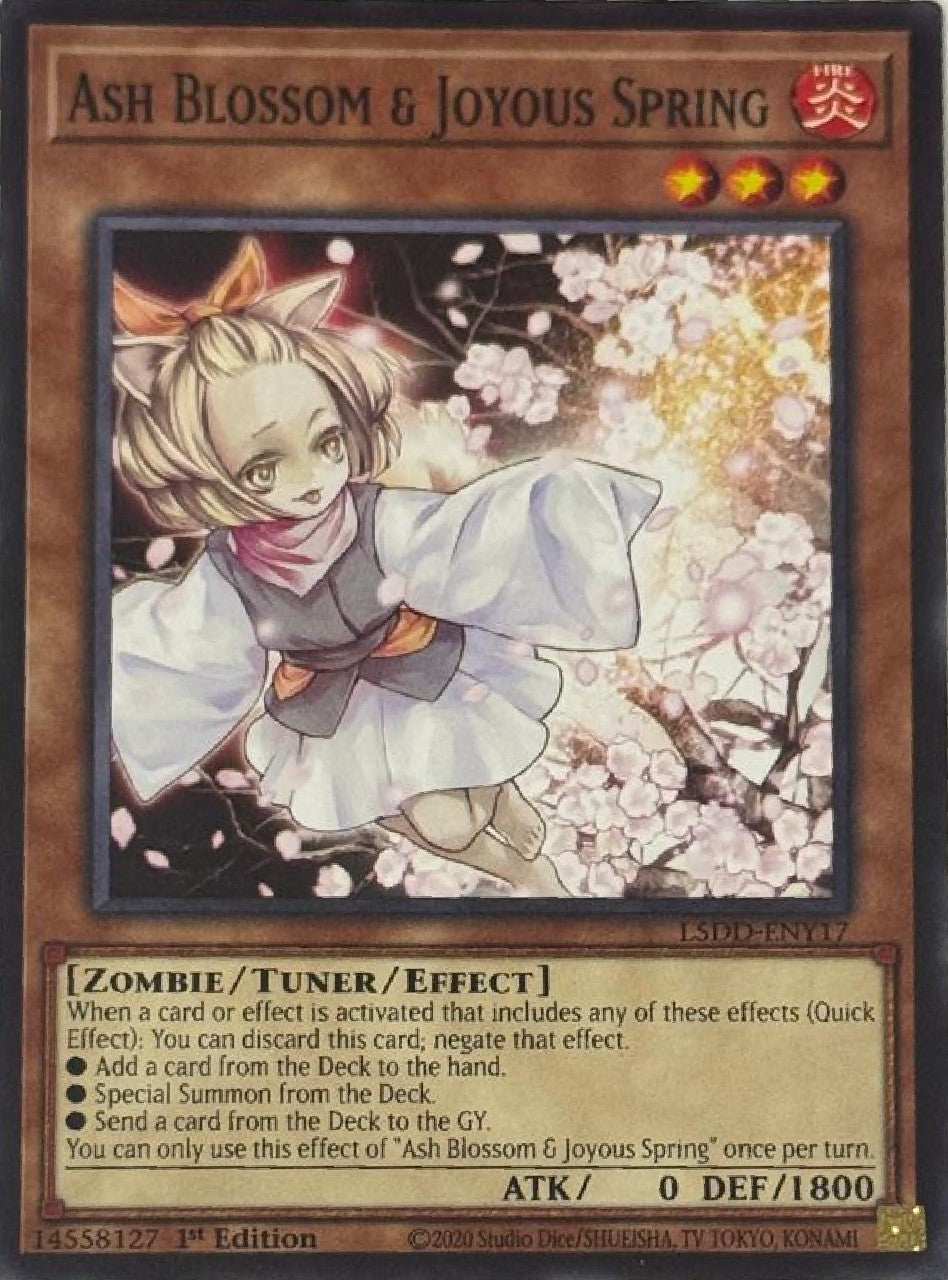 Yugioh! Ash Blossom & Joyous Spring L5DD-ENY17 1st Edition