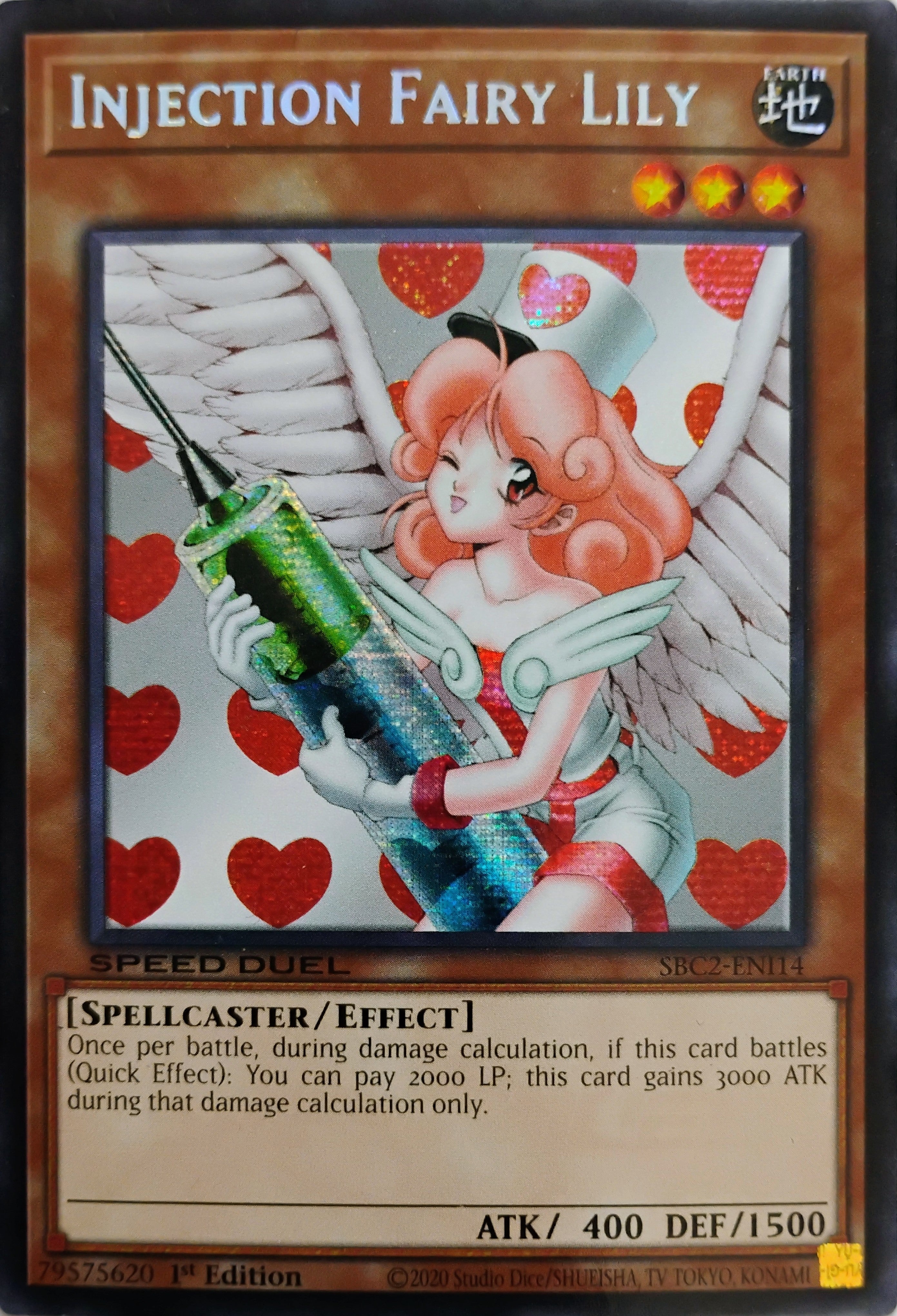 Yugioh! Injection Fairy Lily Sbc2-eni14 Speed Duel Prismatica