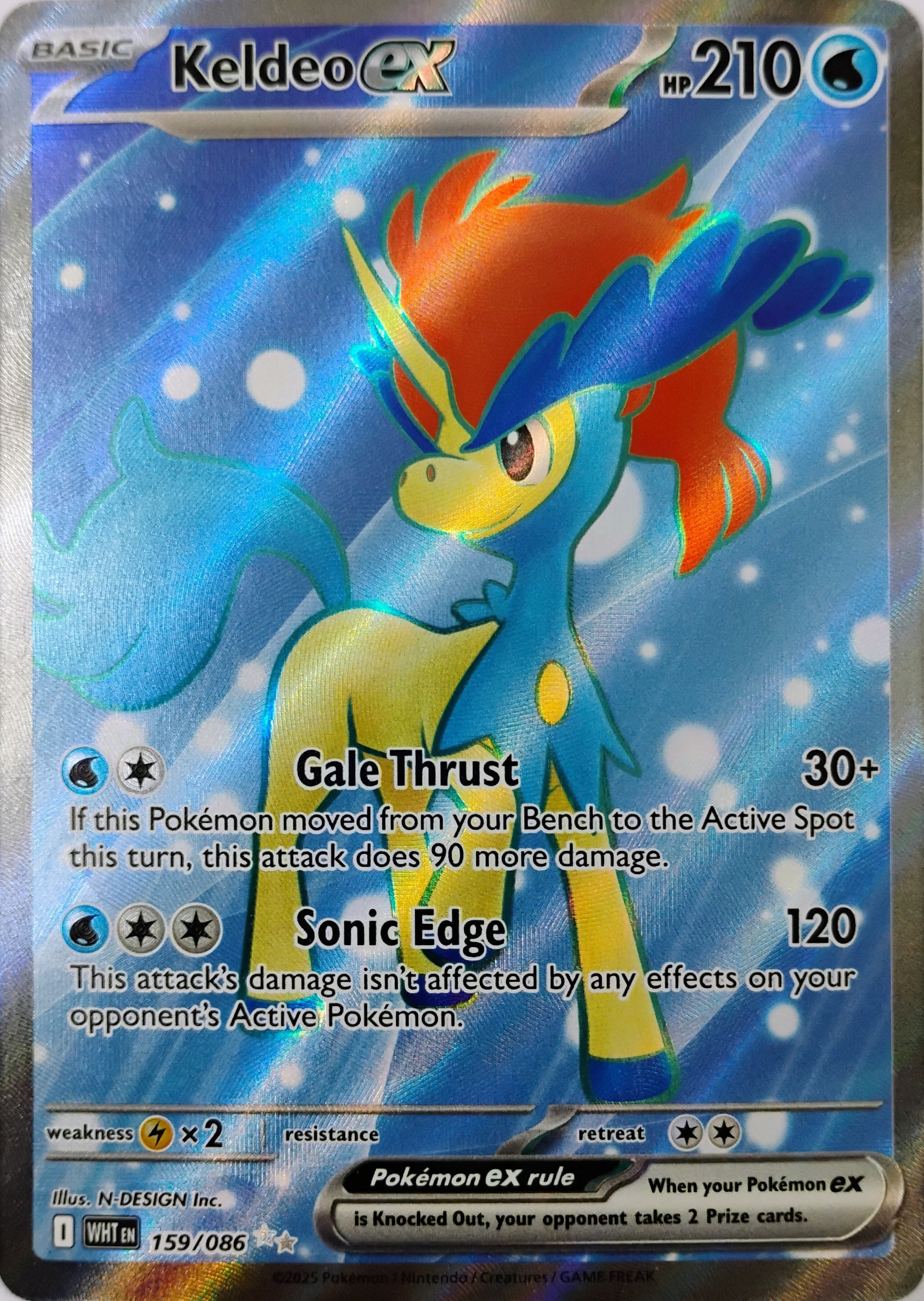 Pokémon tcg Keldeo Ex 159/086 Full art