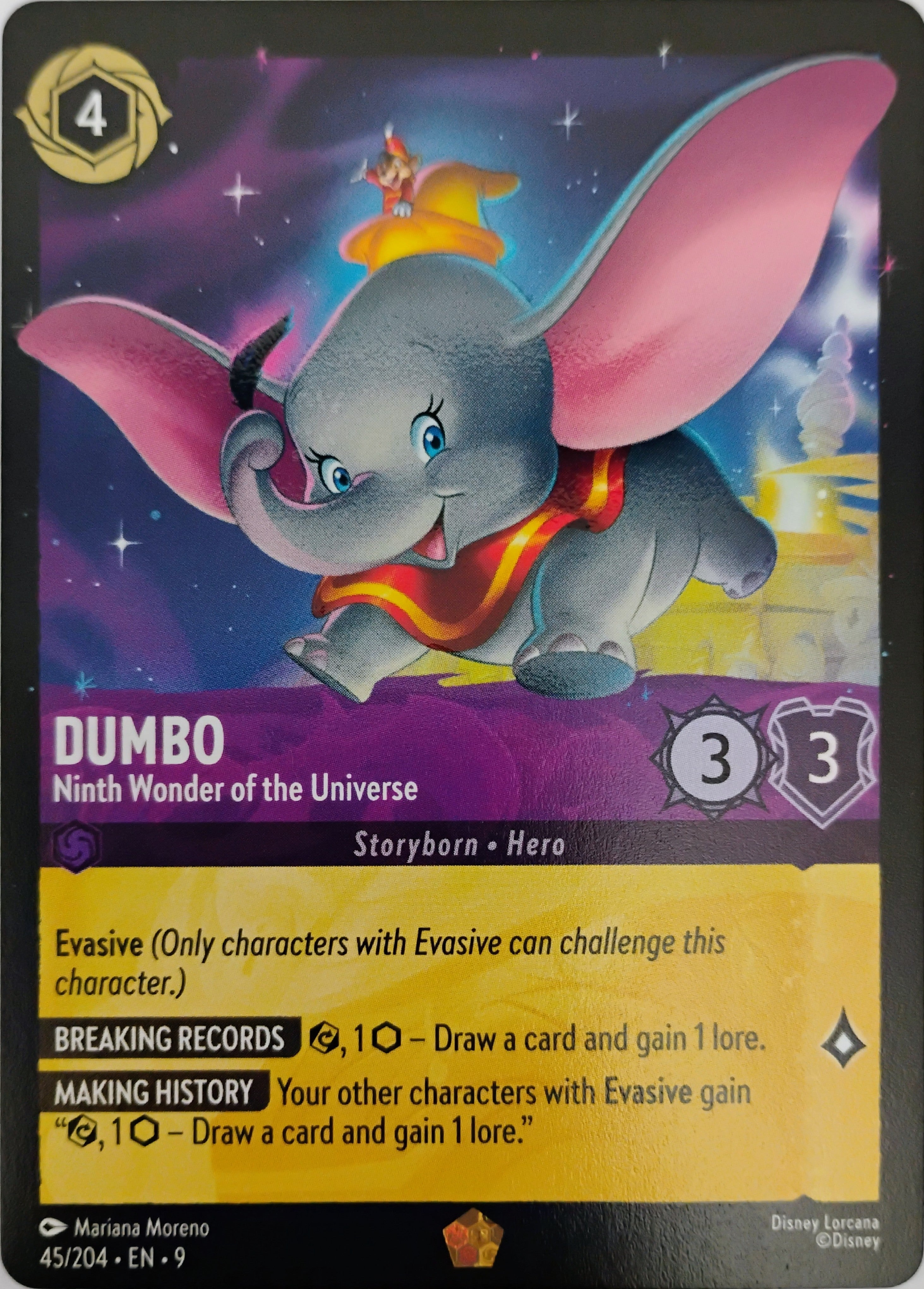 Disney Lorcana Dumbo 45/204 Foil