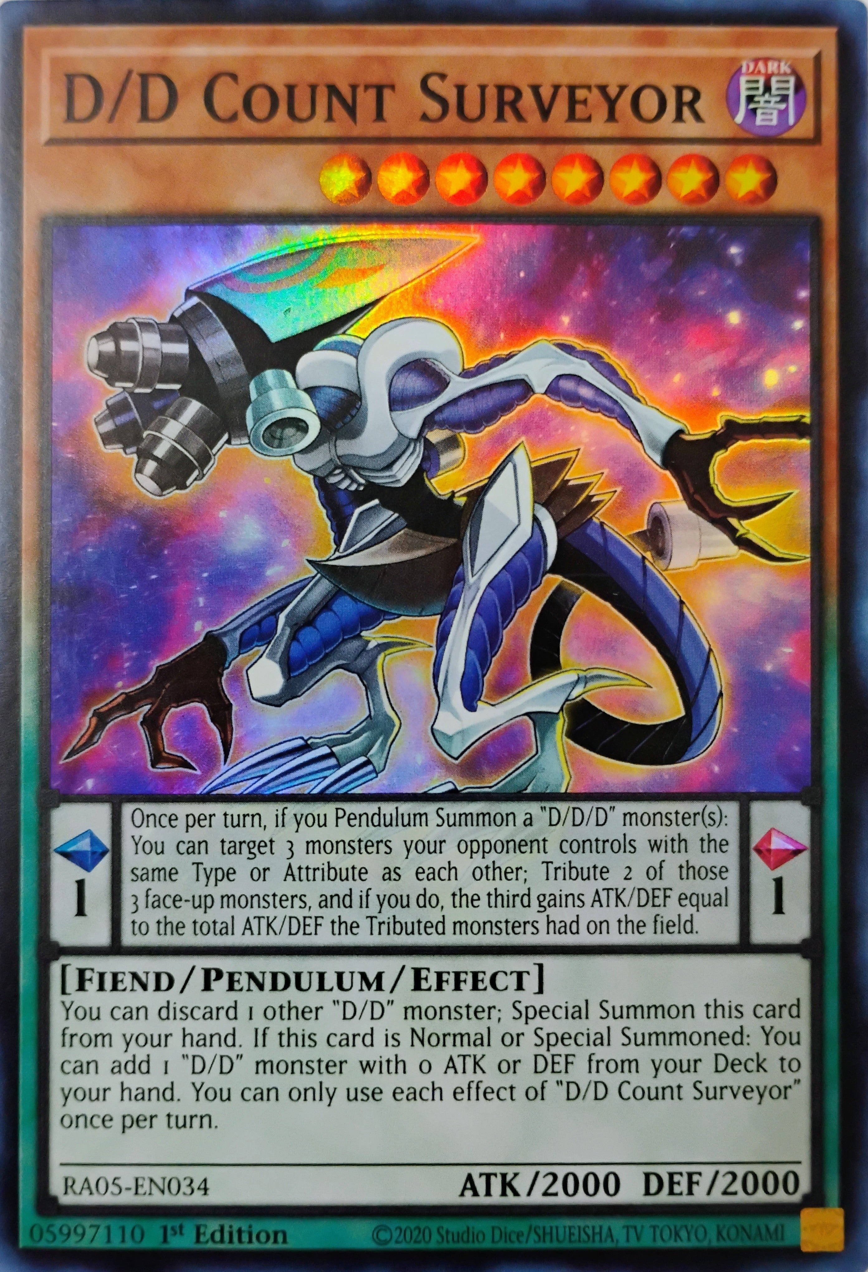 Yugioh! D/D Count Surveyor Ra05-en034 Super Rare