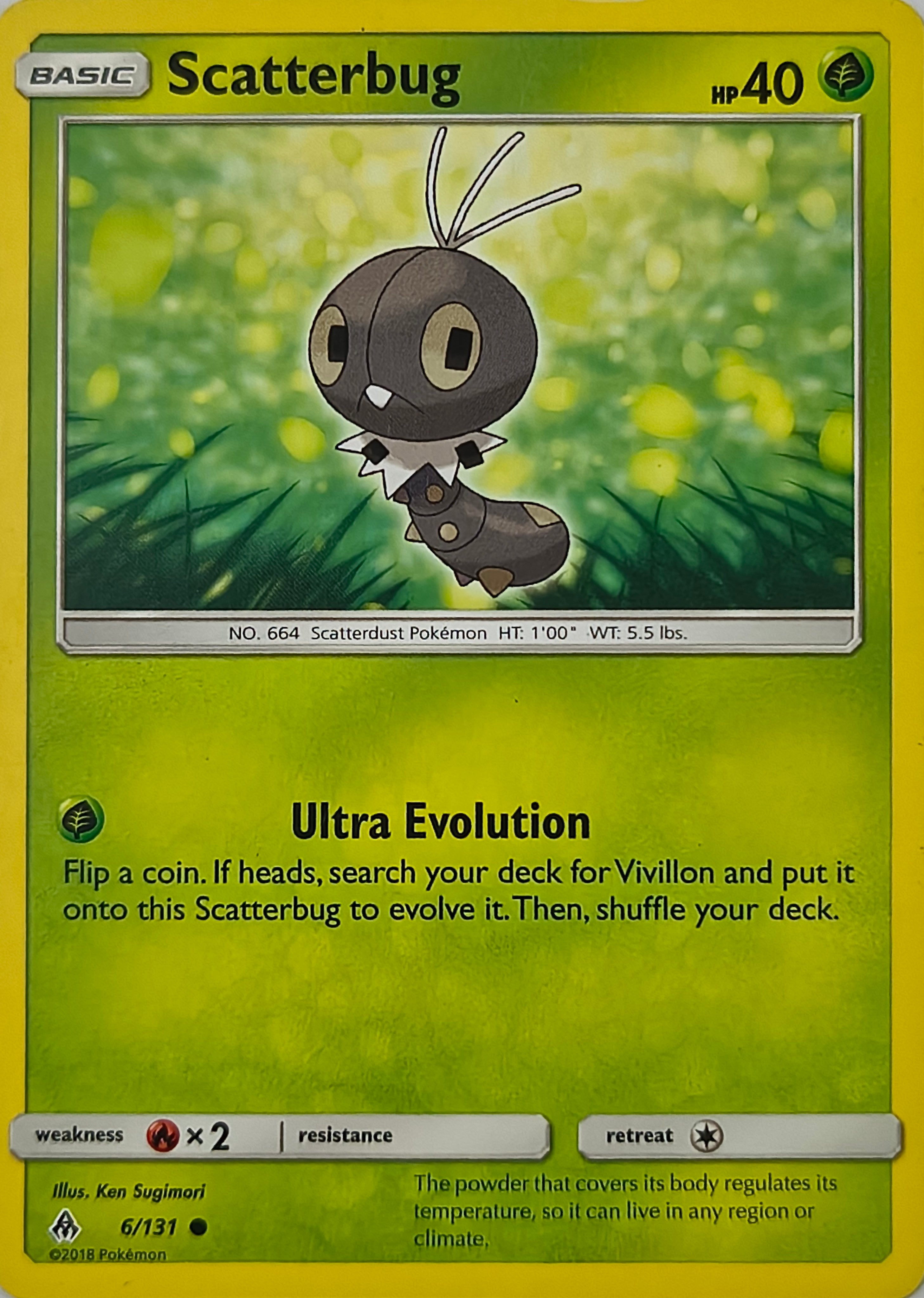 Pokémon tcg Scatterbug 6/131