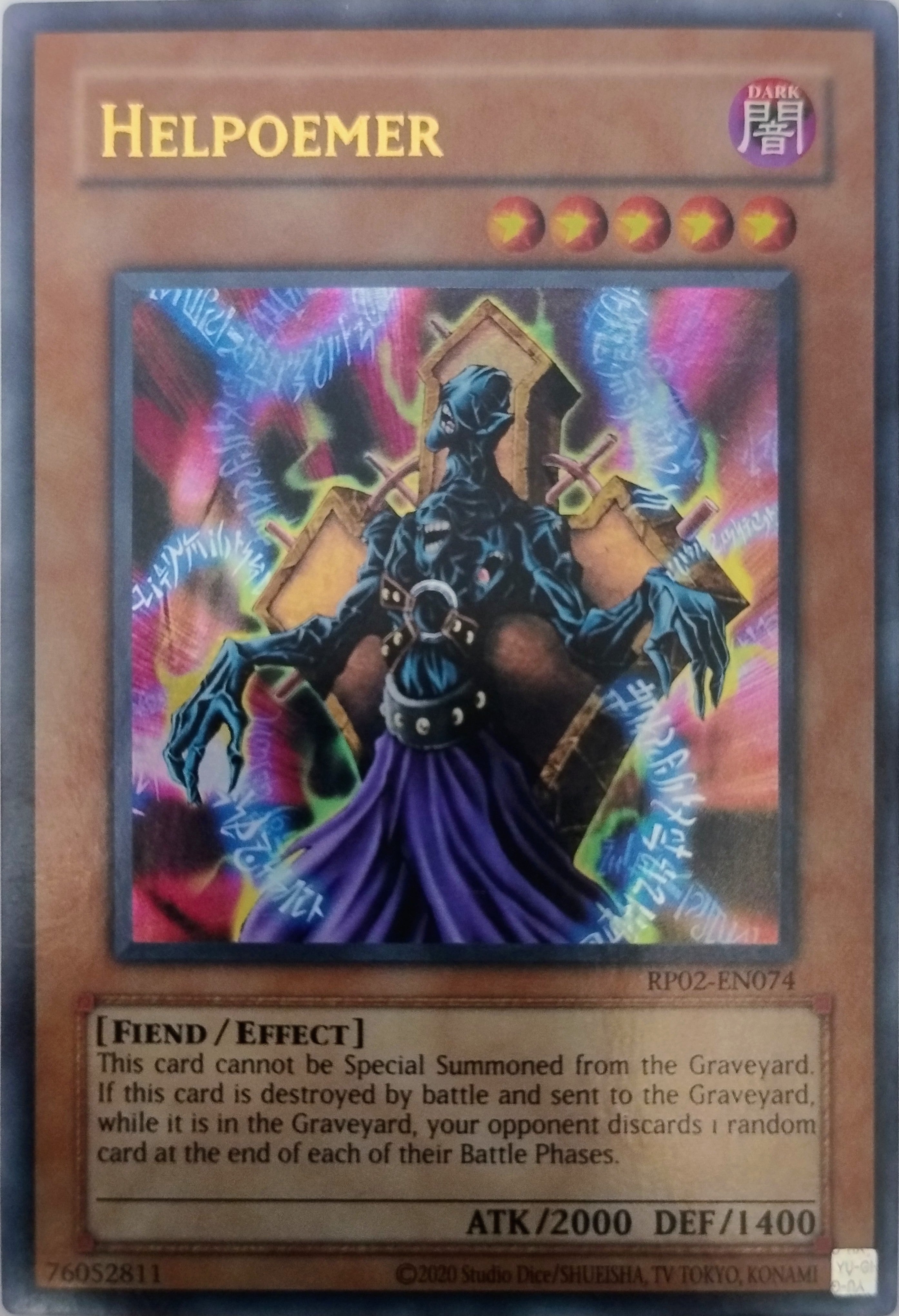 Yugioh! Helpoemer Rp02-en074 Ultra