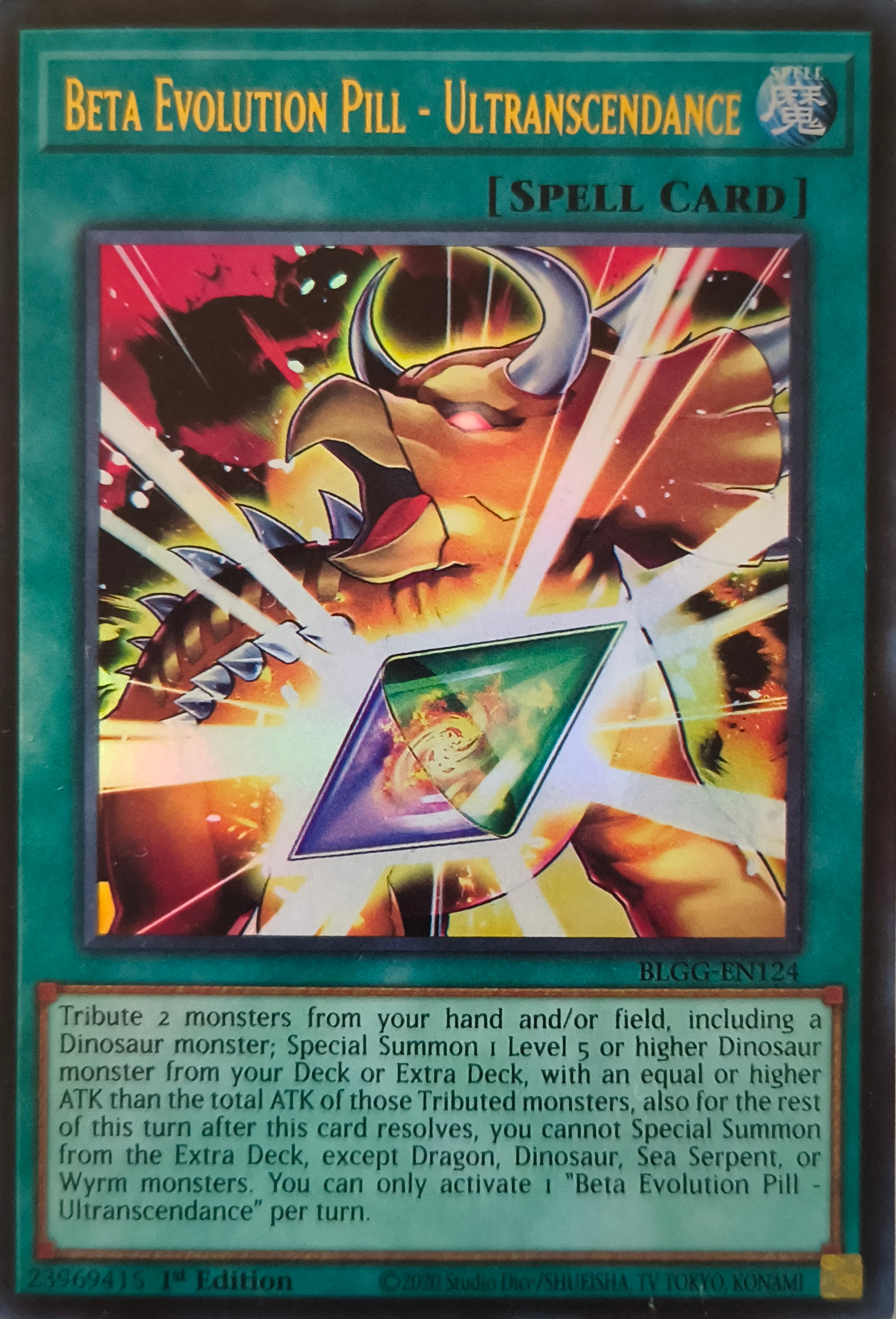 Yugioh! Beta Evolution Pill - Ultranscendance Blgg-en124 1st edition Ultra Rare