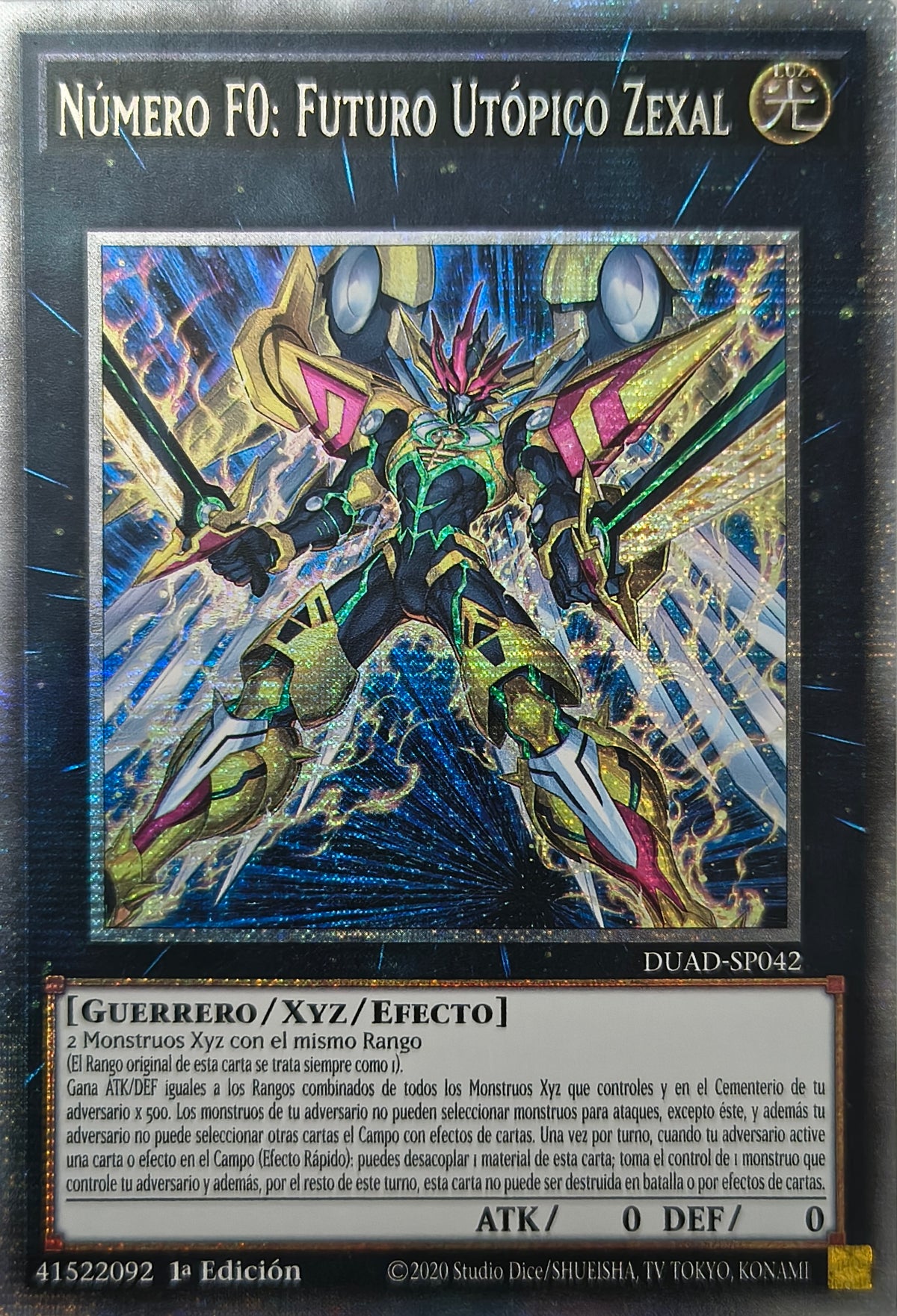 Yugioh! Número F0: Futuro Utópico Zexal  Duad-Sp043 1st Edition Starlight Rare