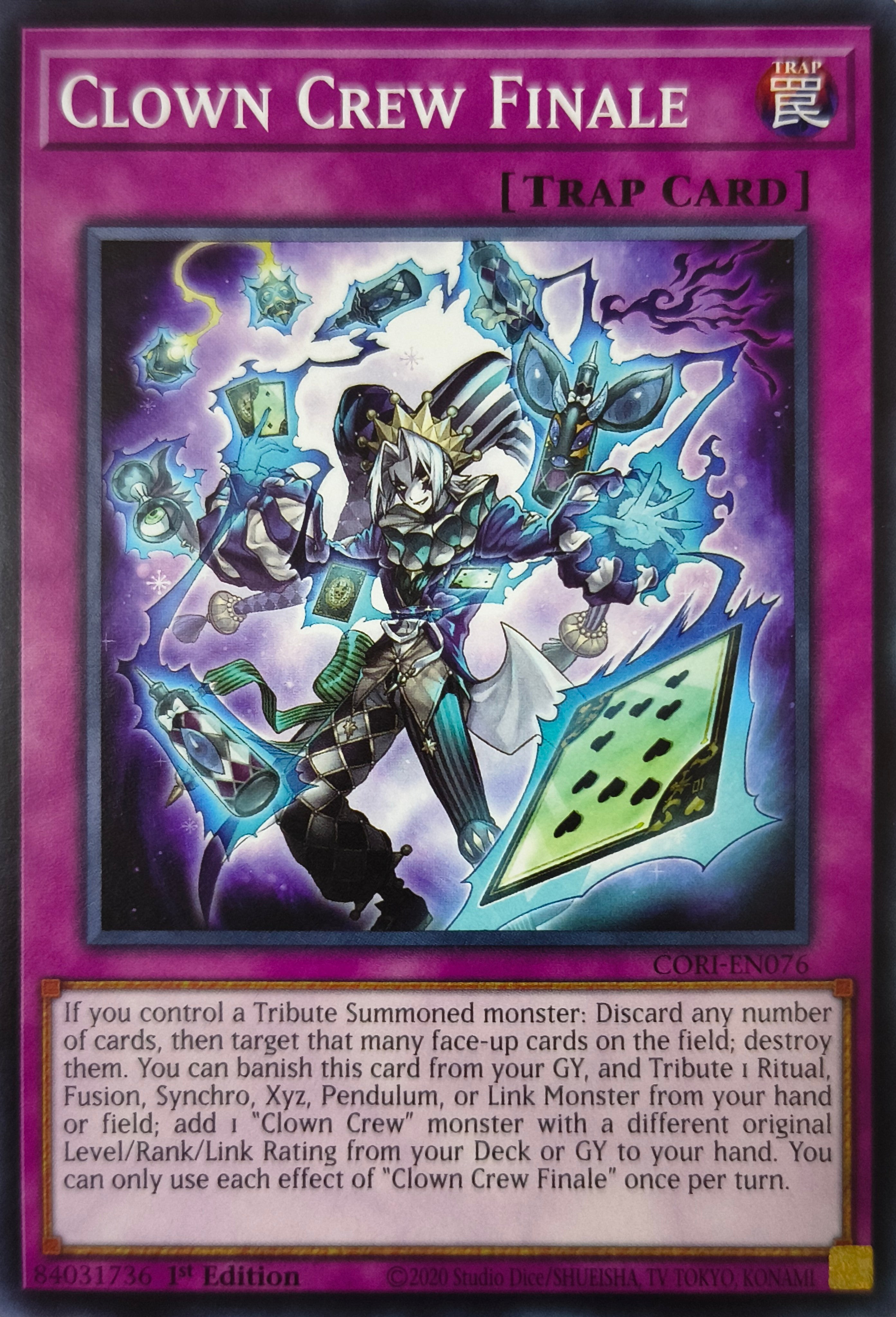 Yugioh! Clown Crew Finale Cori-en076 1st Edition