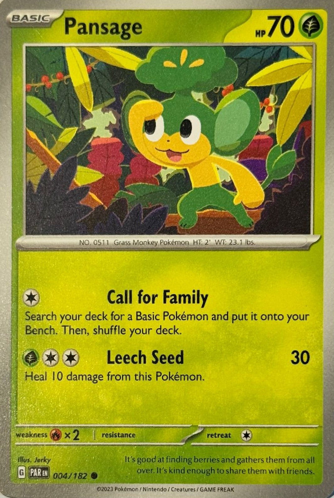 Pokemon tcg Pansage 004/182