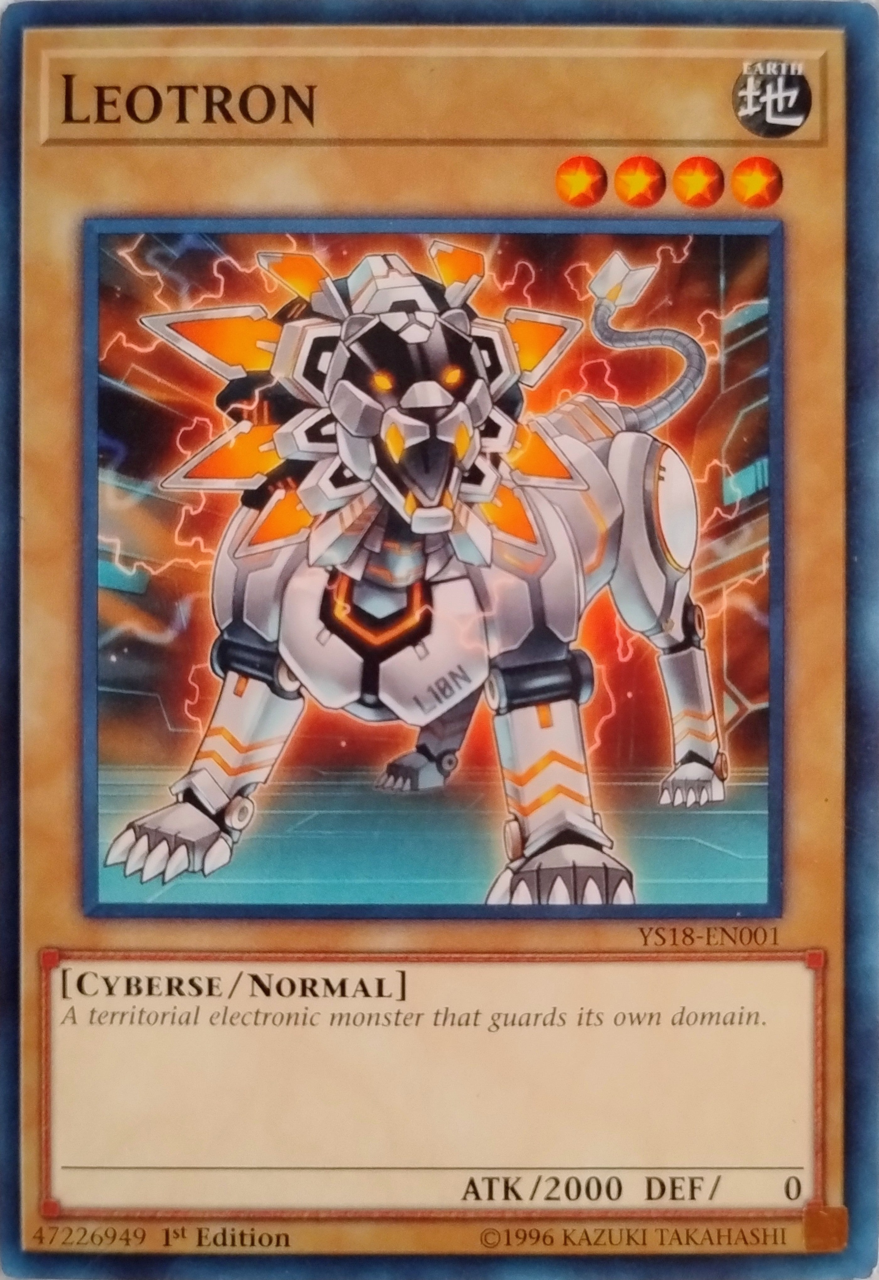Yugioh! Leotron Ys18-en001 1st Edition