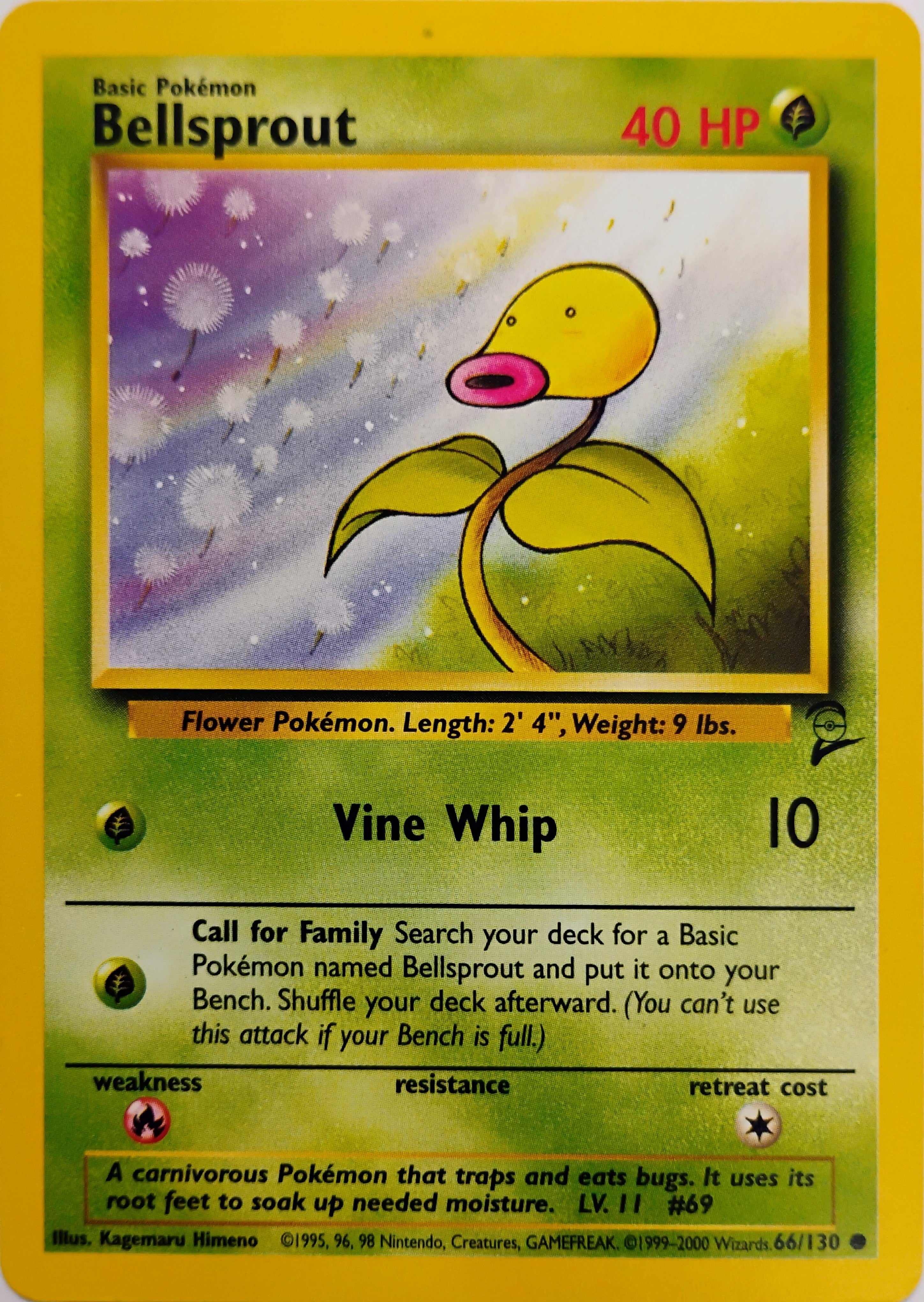 Pokémon tcg Bellsprout 66/130