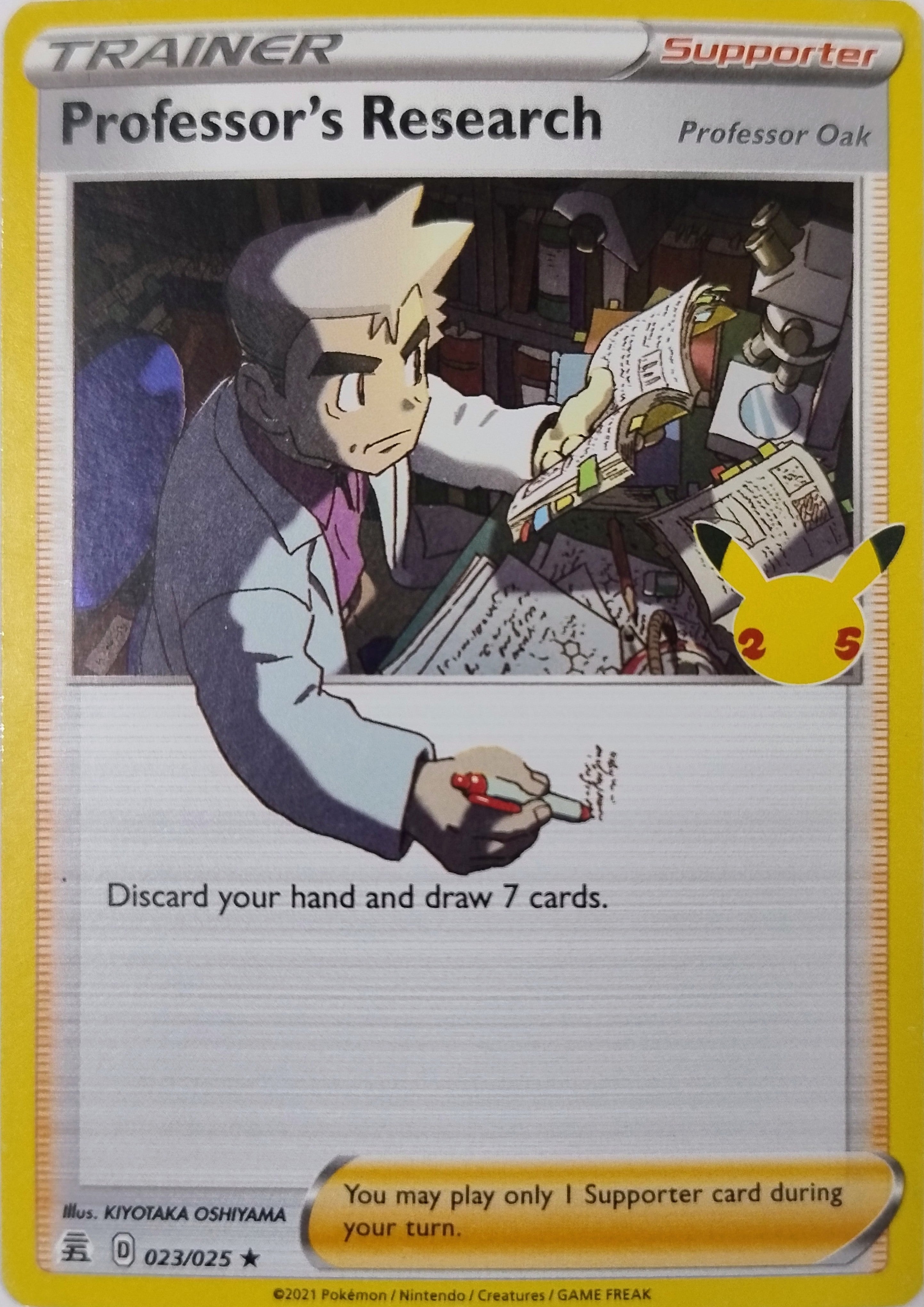 Pokemon Tcg Professor's Research 023/025 Holo (CLB)