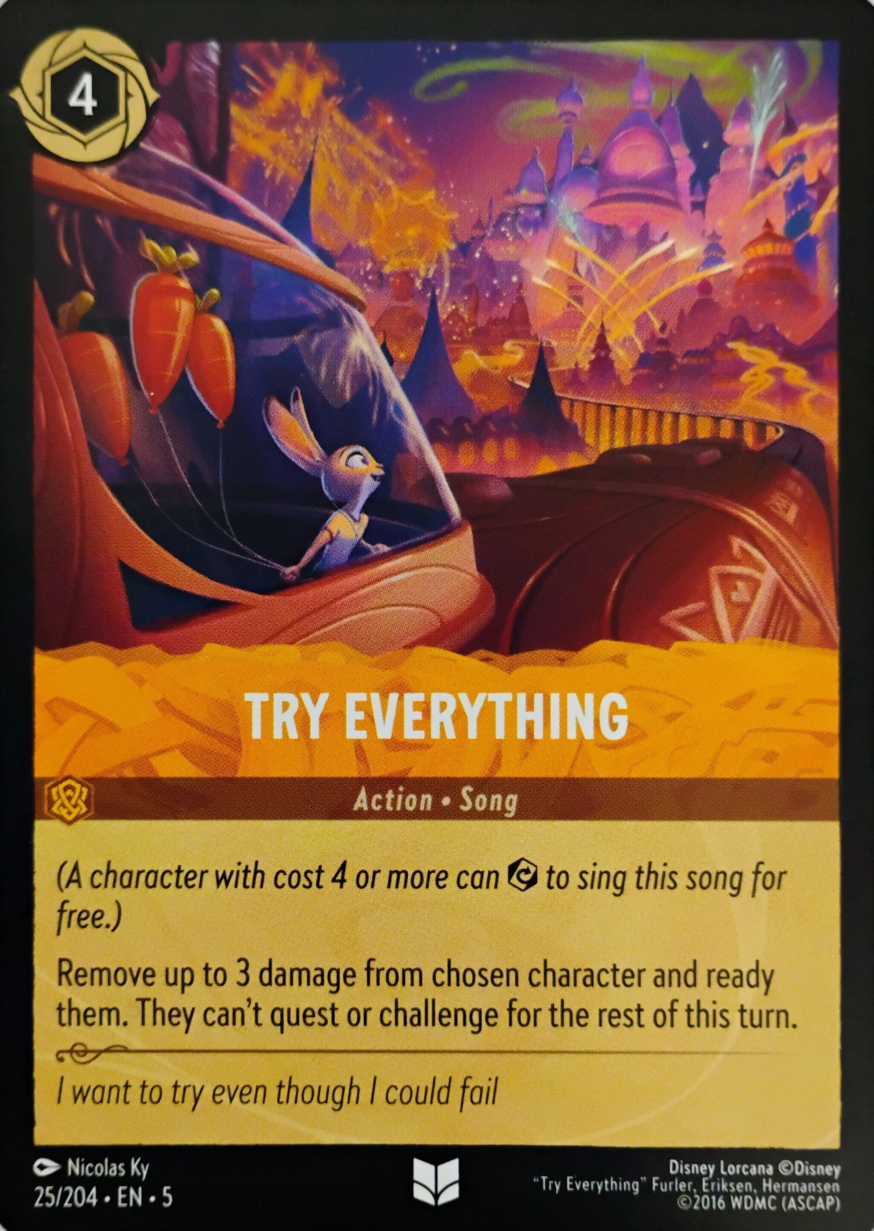 Disney Lorcana Try Everything 25/204