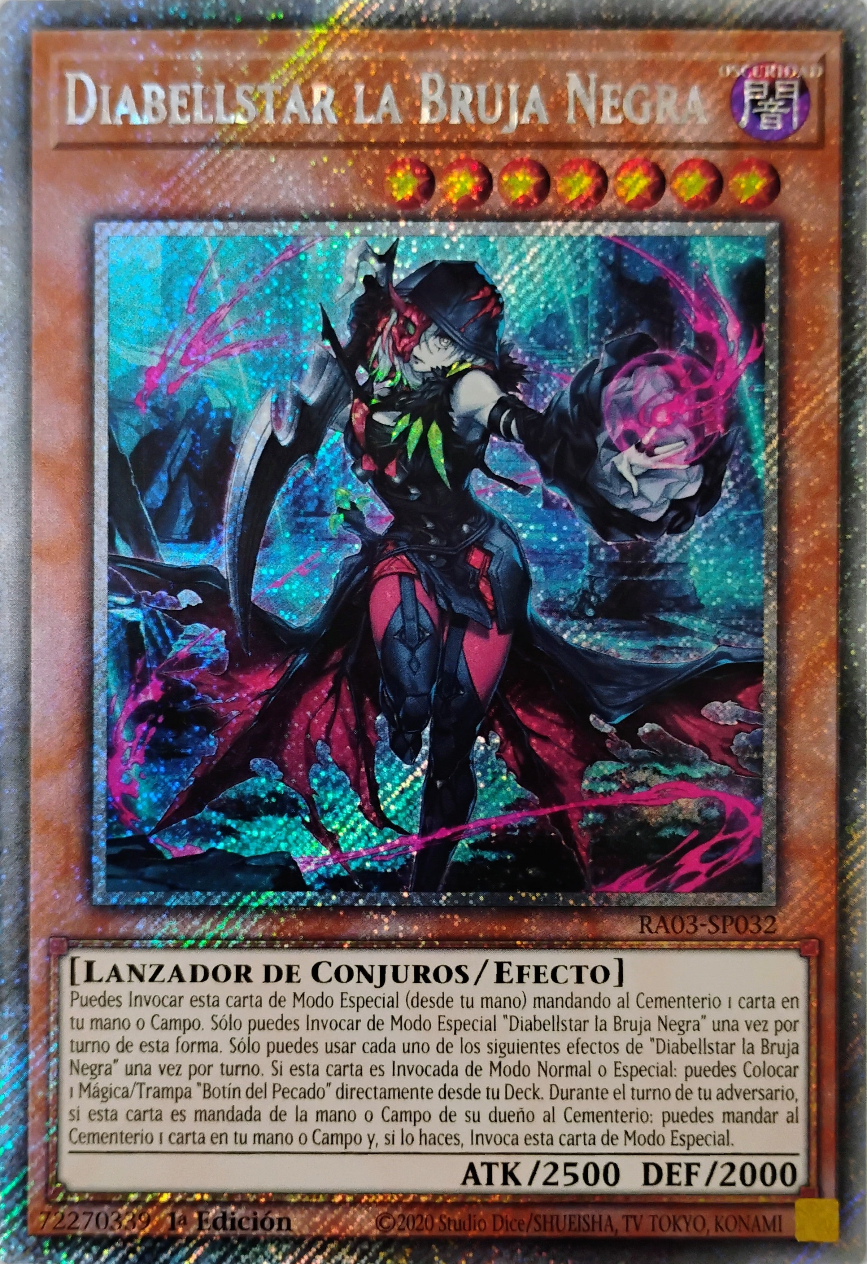Yugioh! Diabellstar La Bruja Negra Ra03-sp032 Platinum