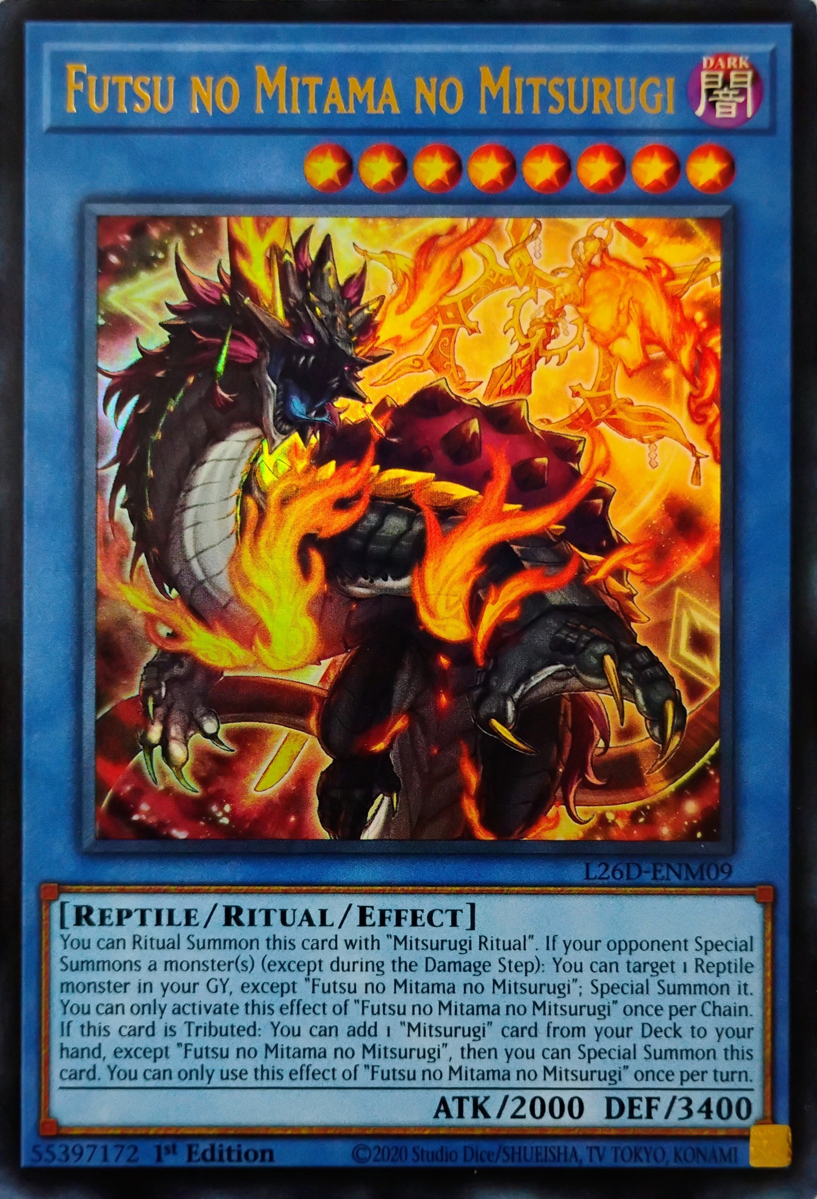 Yugioh! Futsu No Mitama No Mitsurugi L26D-enm09 Ultra Rare
