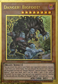 Yugioh! Danger! Bigfoot! Mged-en018 1st Edition Gold Rare