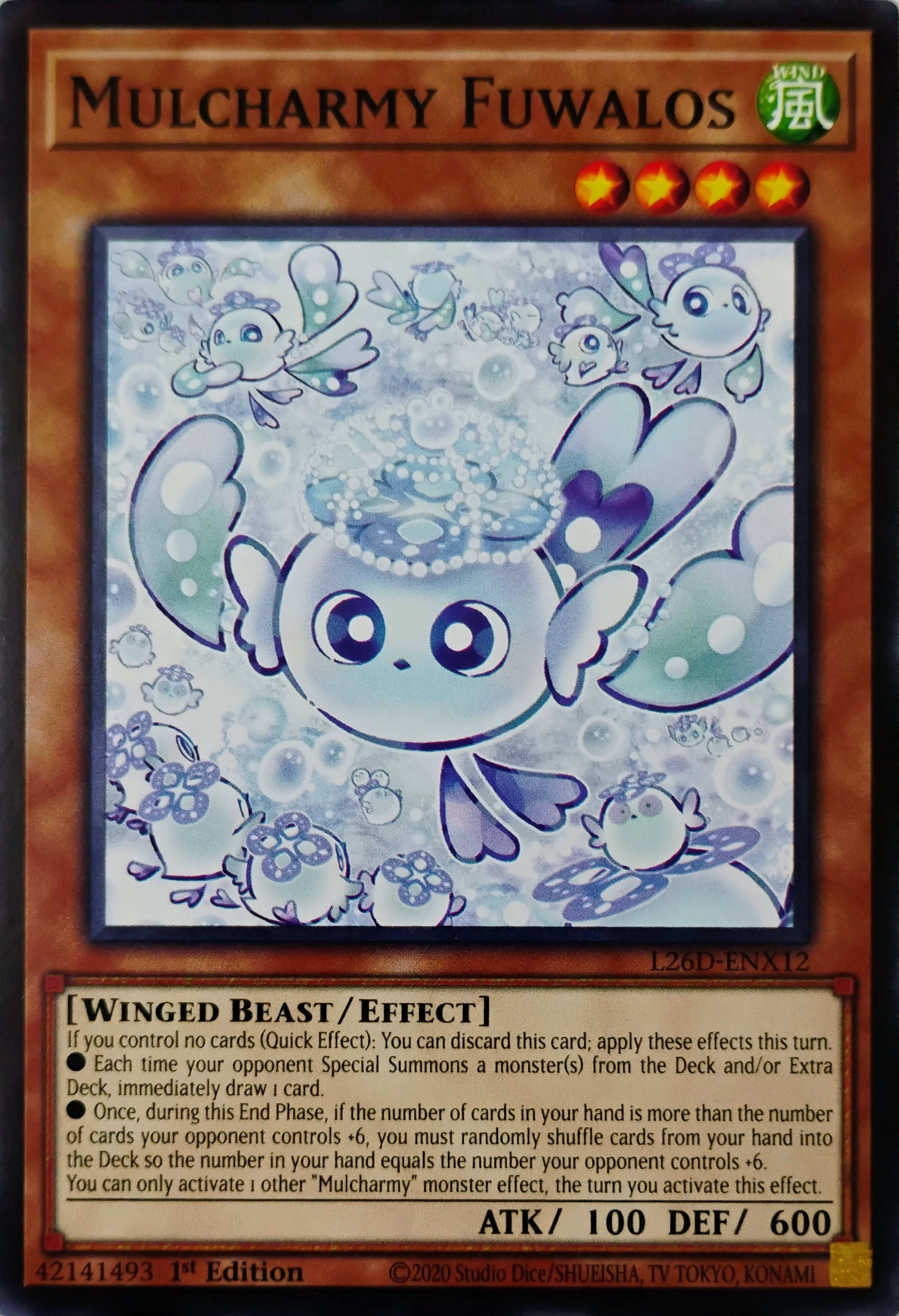 Yugioh! Mulcharmy Fuwalos L26D-ENX12 1st edition