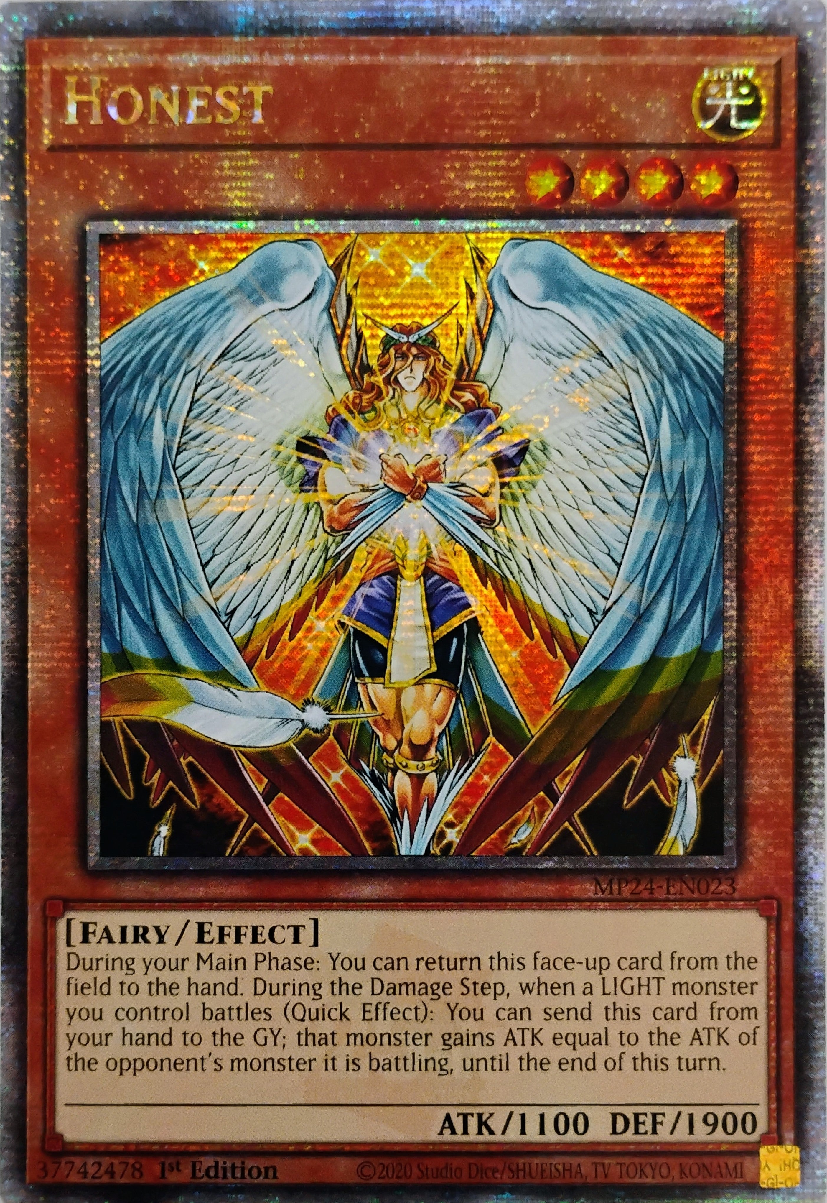 Yugioh! Honest mp24-en023 1st edition Quarter Century