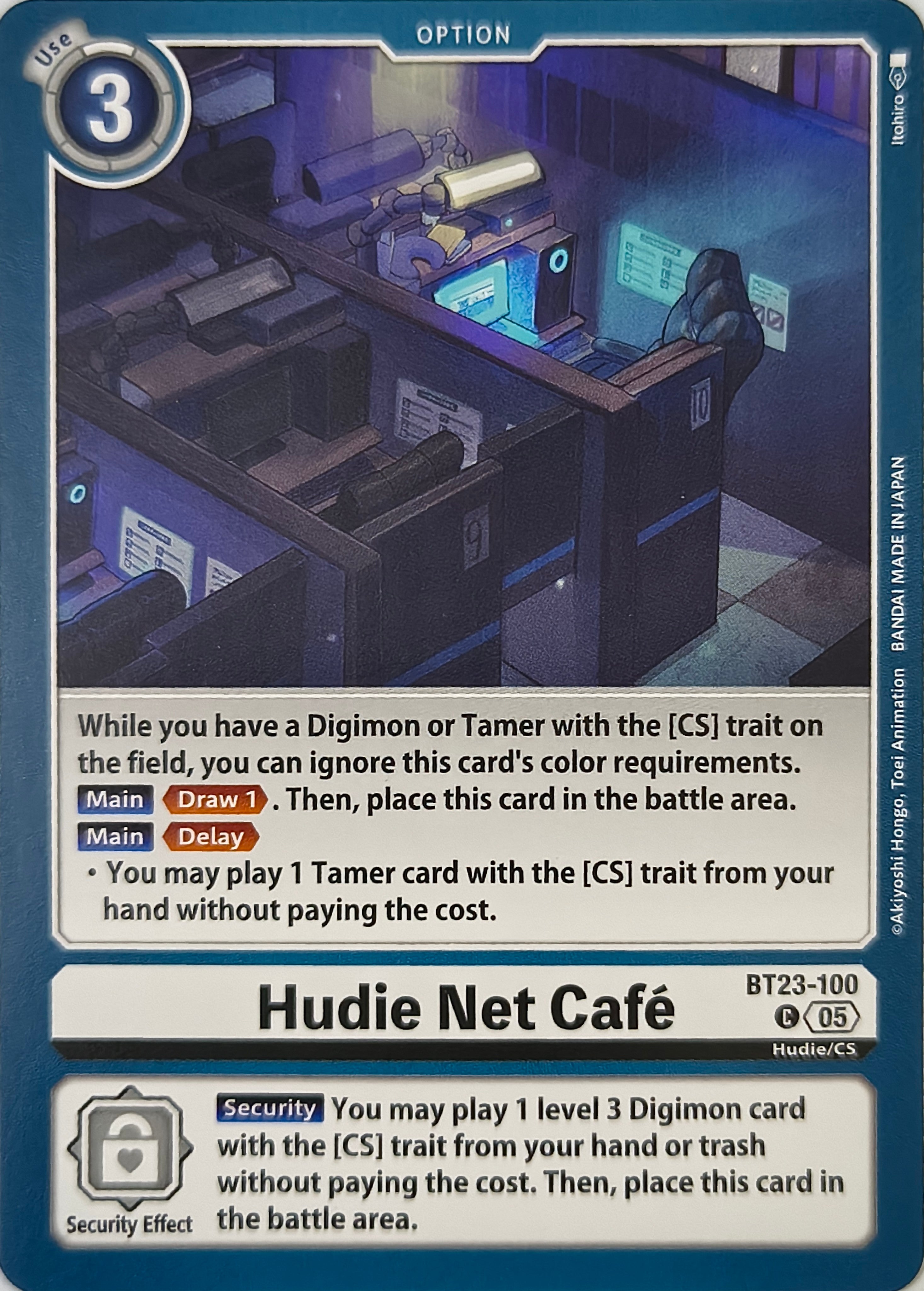 Digimon tcg Hudie Net Café Bt23-100