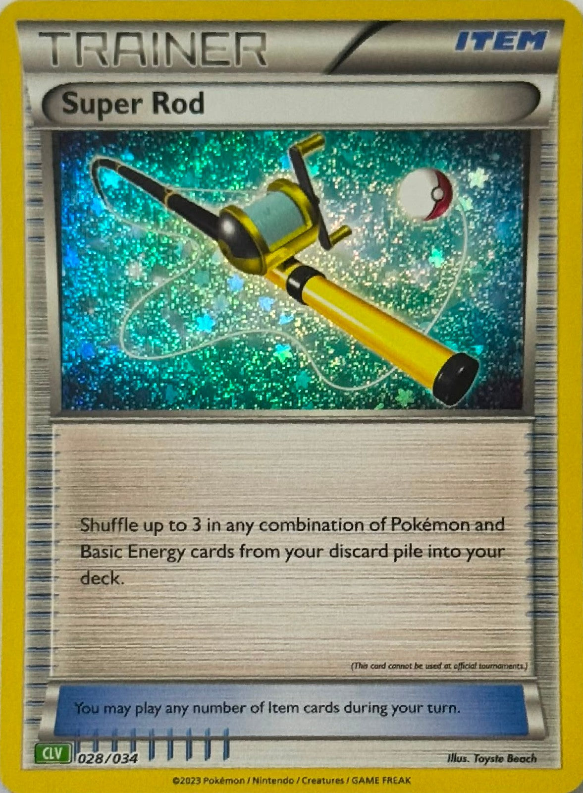 Pokémon Tcg Super Rod 028/034 (CLV) Holo