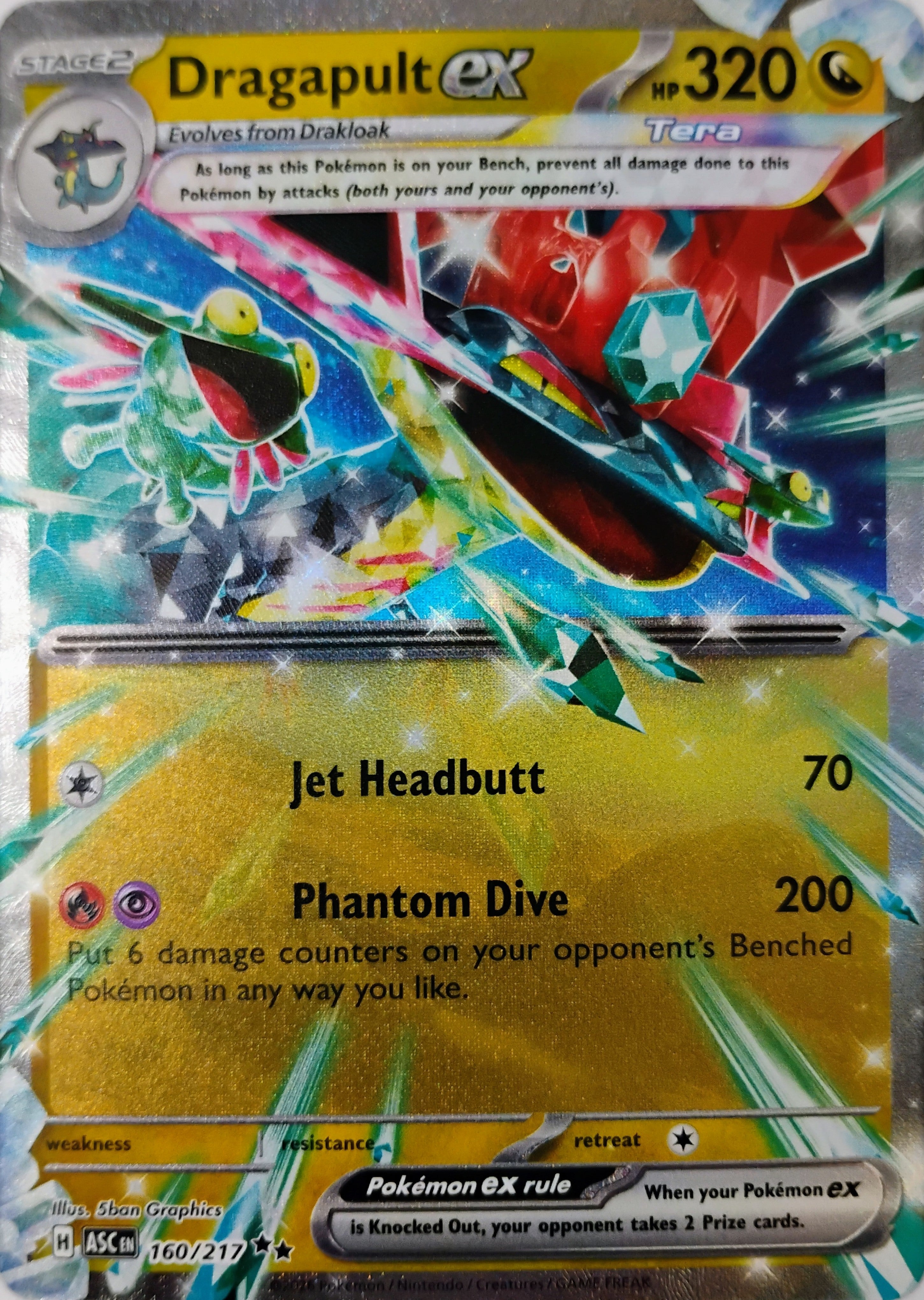 Pokémon tcg Dragapult Ex 160/217