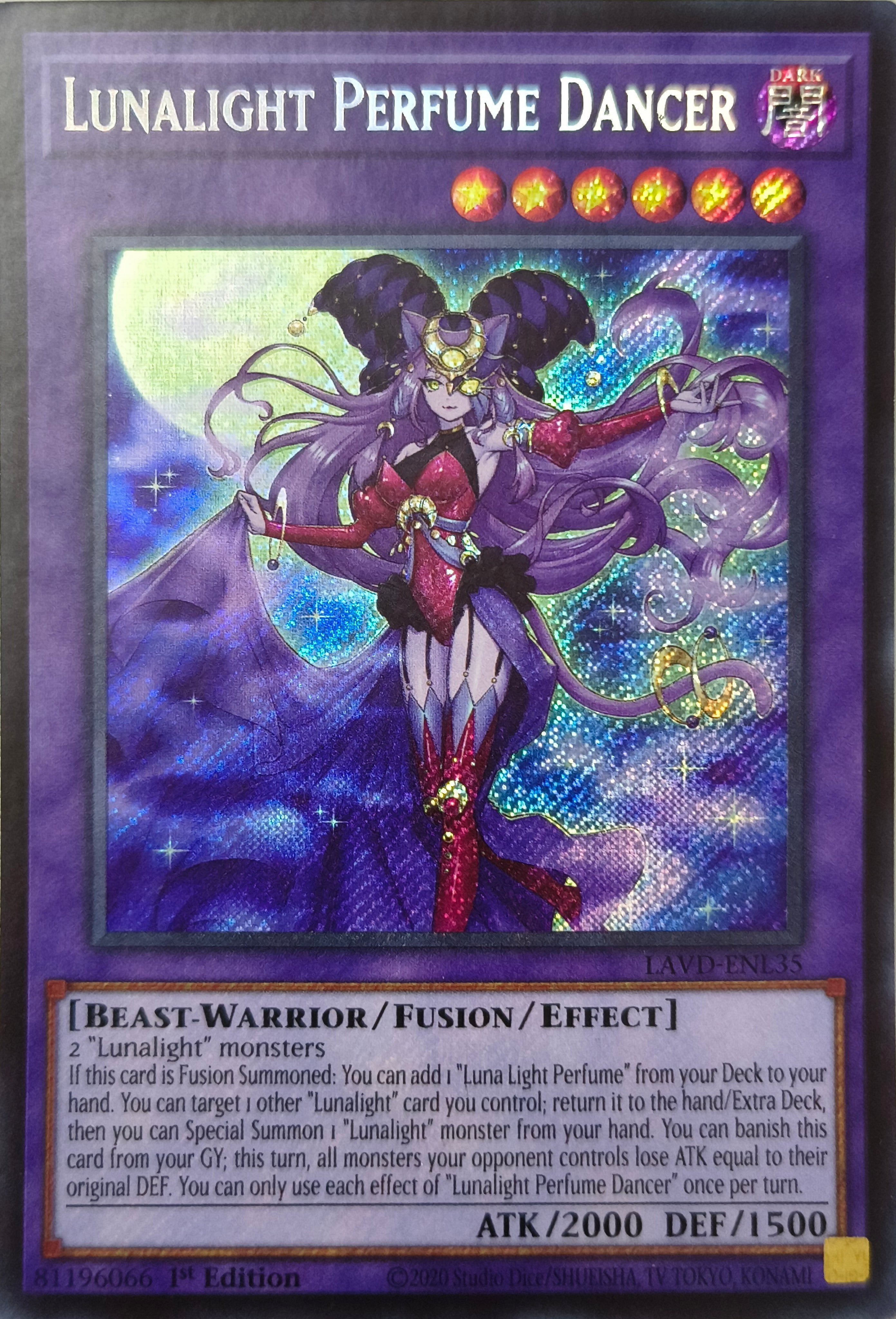 Yugioh! Lunalight Perfume Dancer Lavd-Enl35 1st edition Secreta