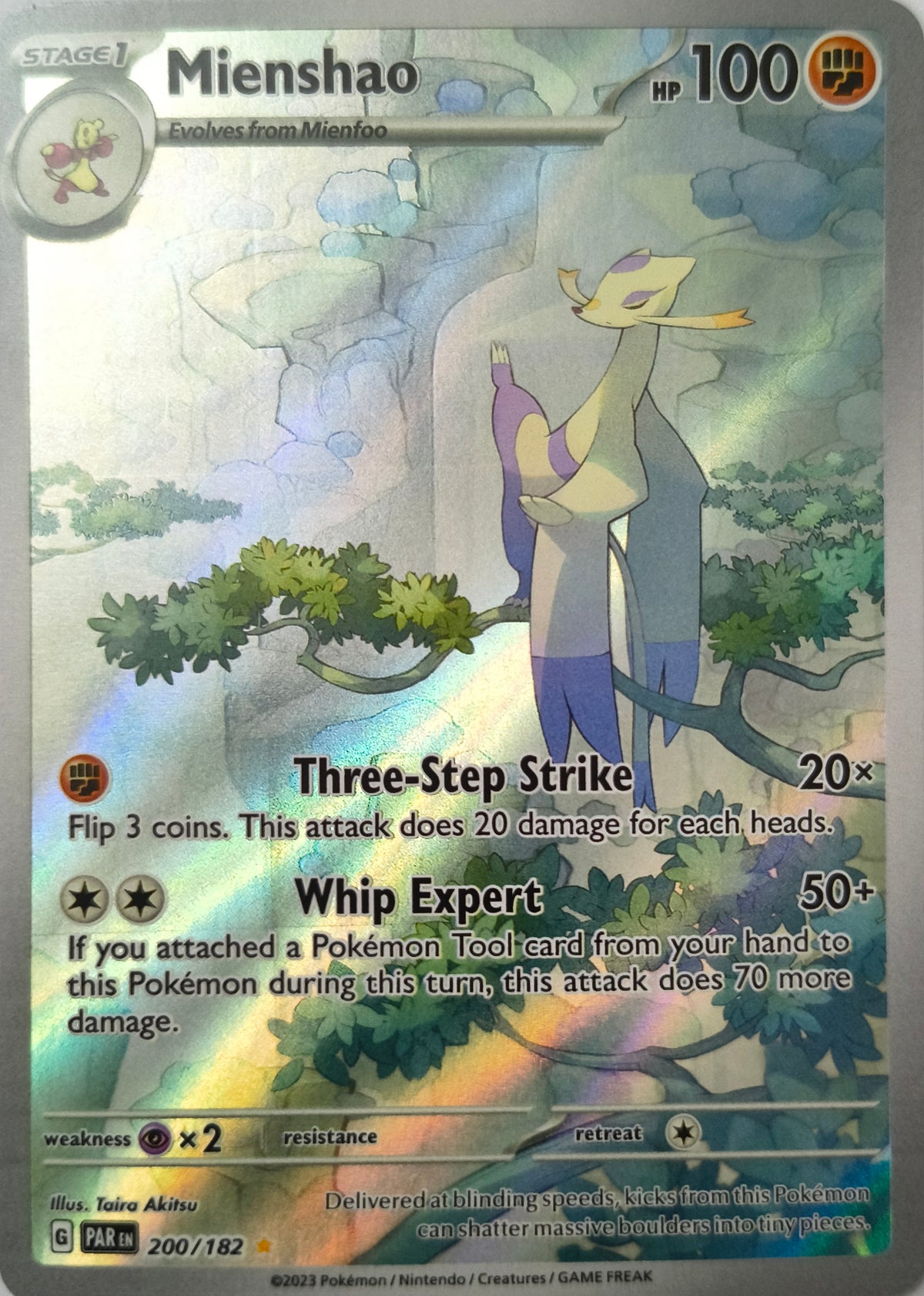 Pokémon tcg Mienshao 200/182 Illustration Rare