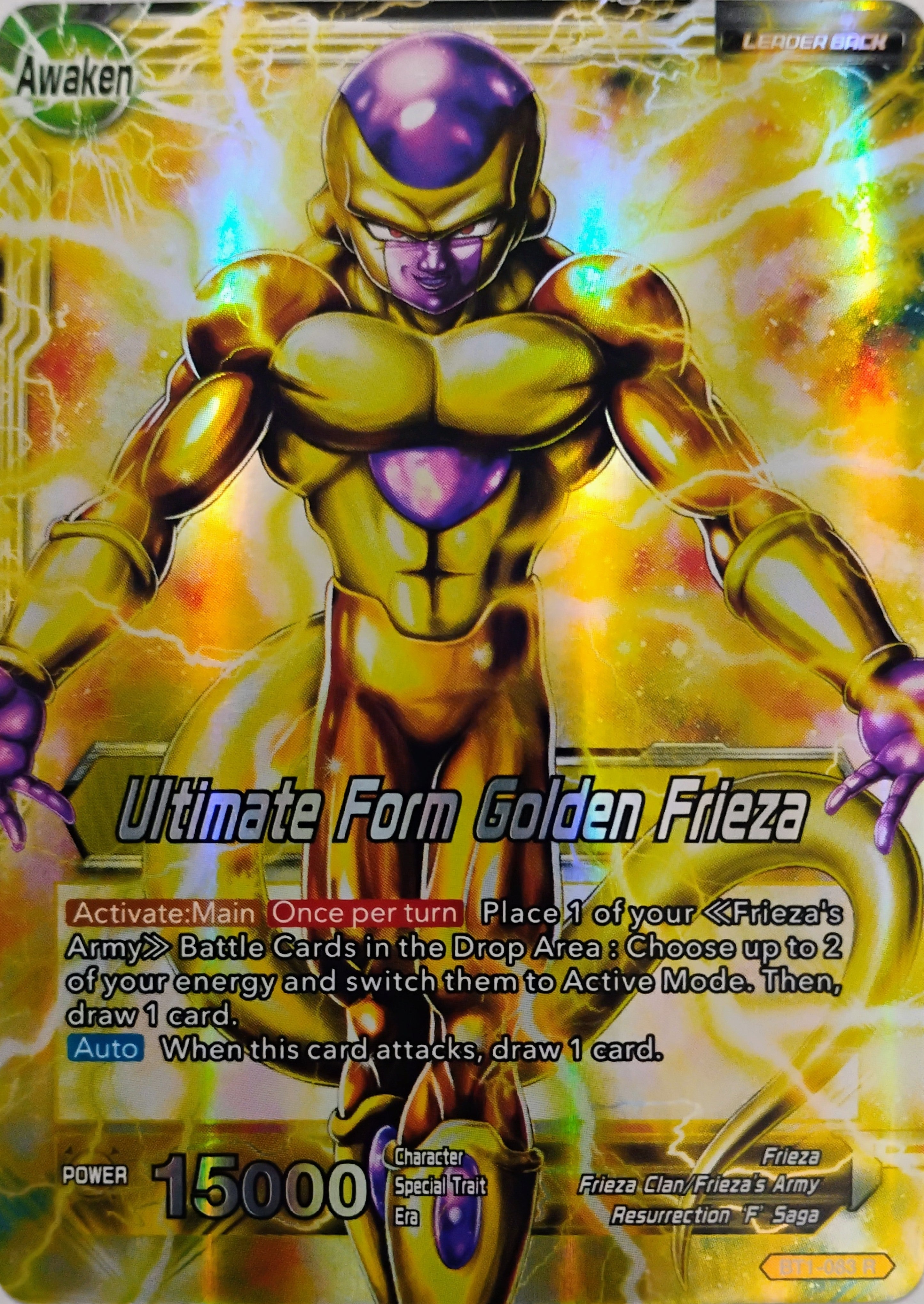 Dragón ball Ultimate From Golden Frieza // Frieza Bt1-083 Foil