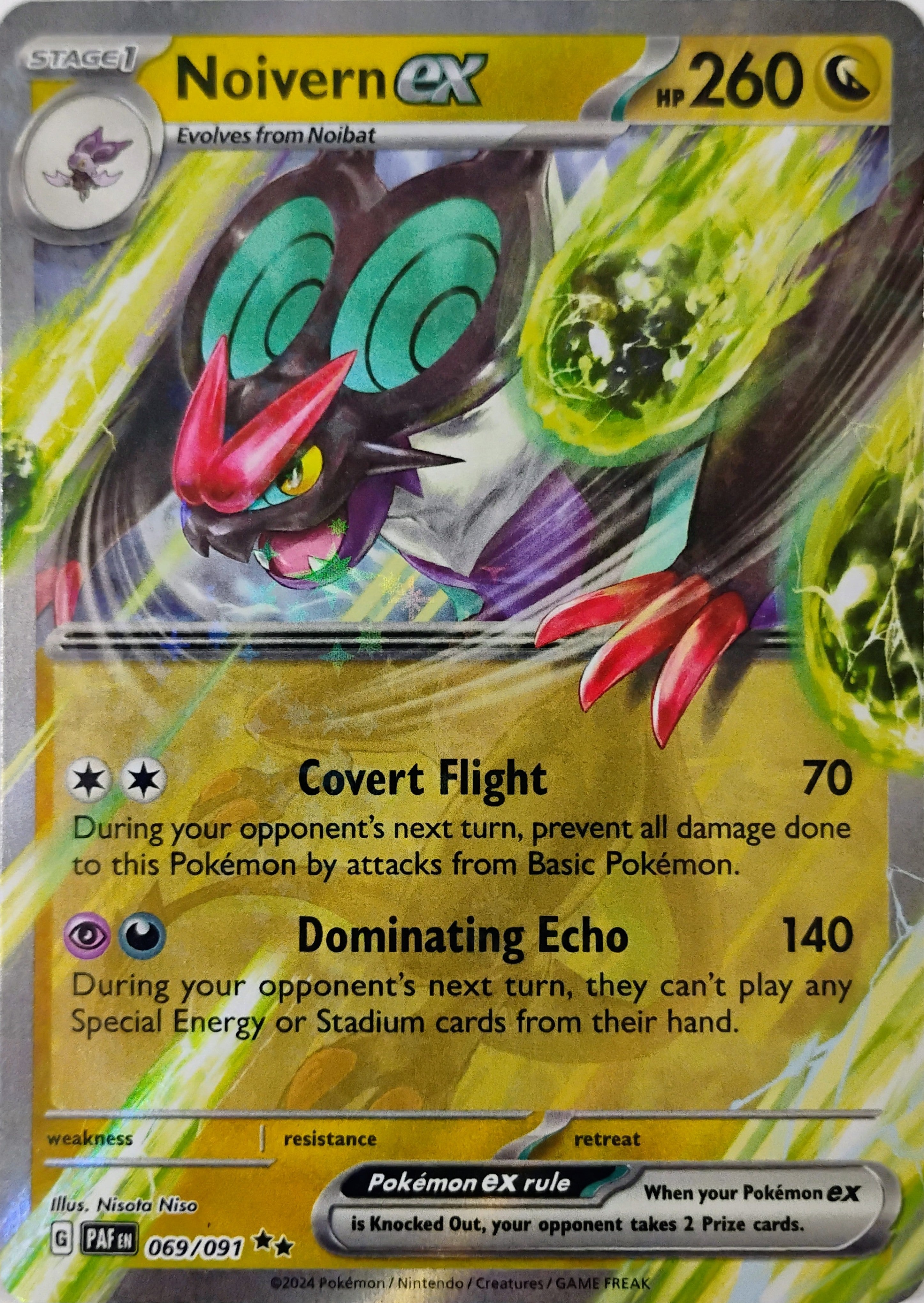 Pokémon tcg Noivern Ex 069/091