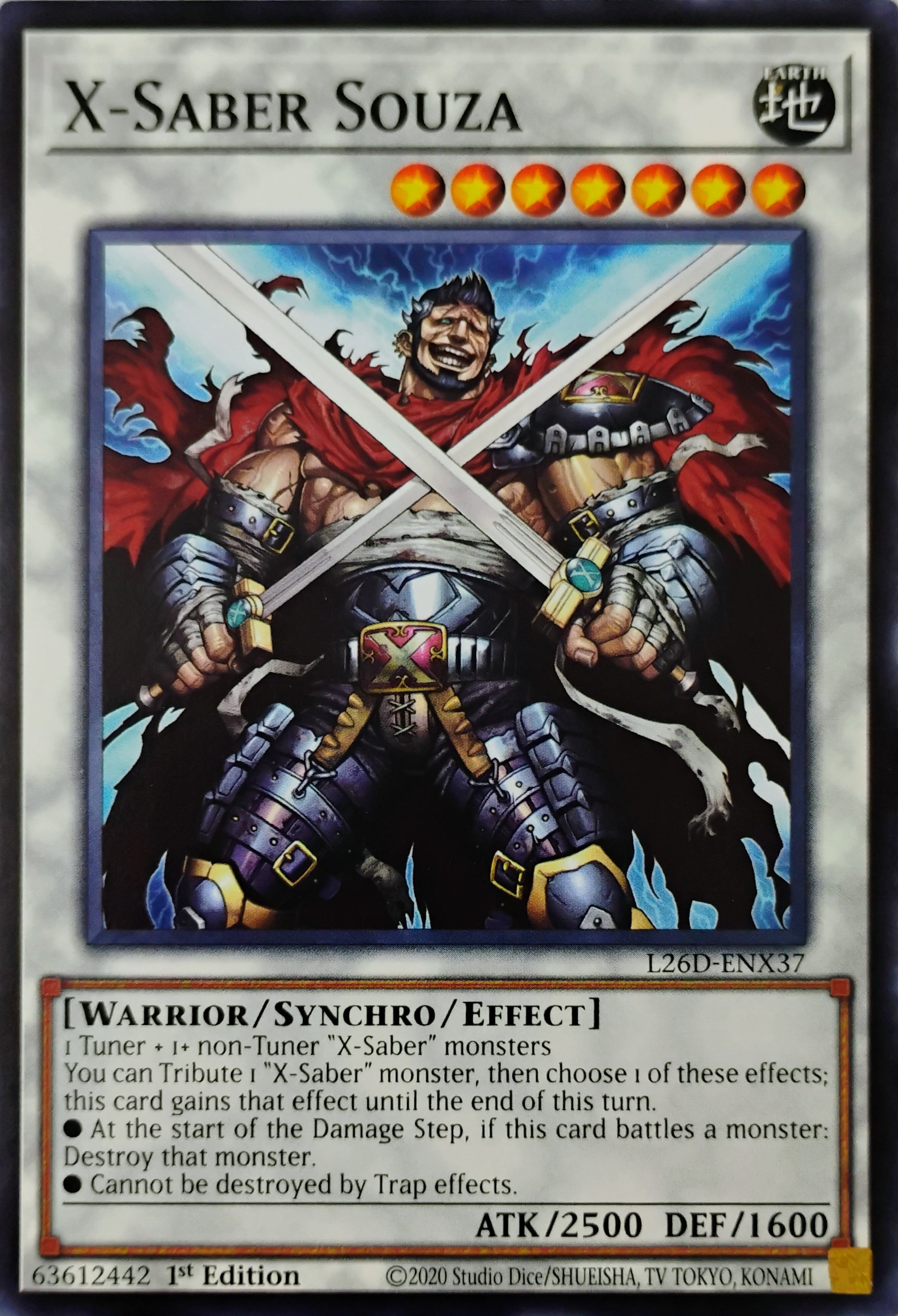 Yugioh! X-Saber Souza L26D-ENX37 1st edition