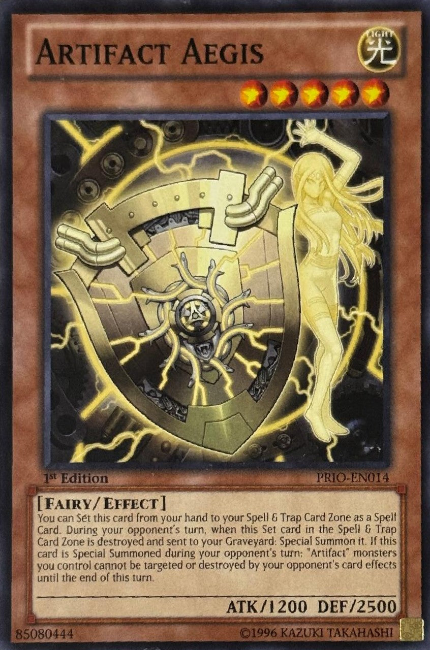 Yugioh! Artifact Aegis Prio-en014 1st Edition