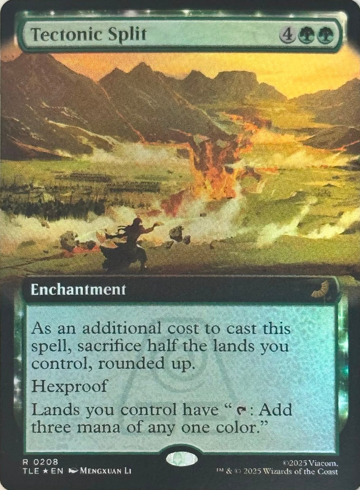 Magic Tcg Tectonic Split 0208 (Extended Art) Foil