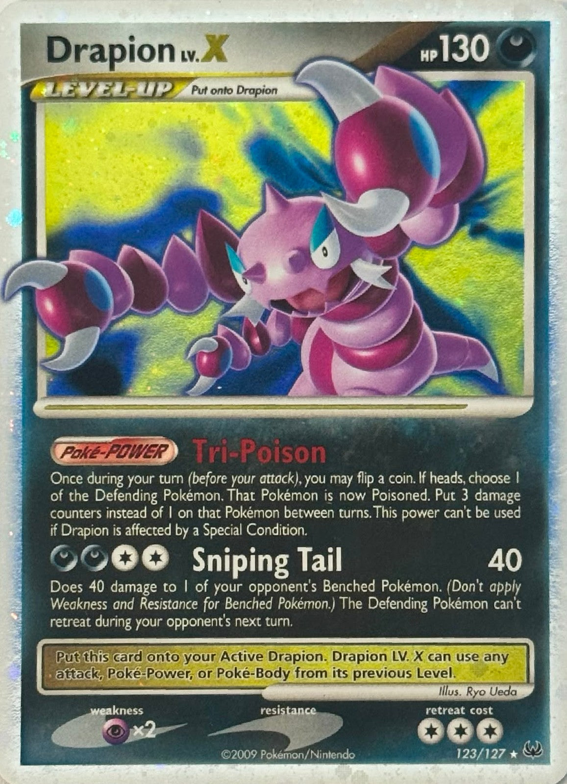 Pokémon Tcg Drapion Lv.X 123/127 Holo