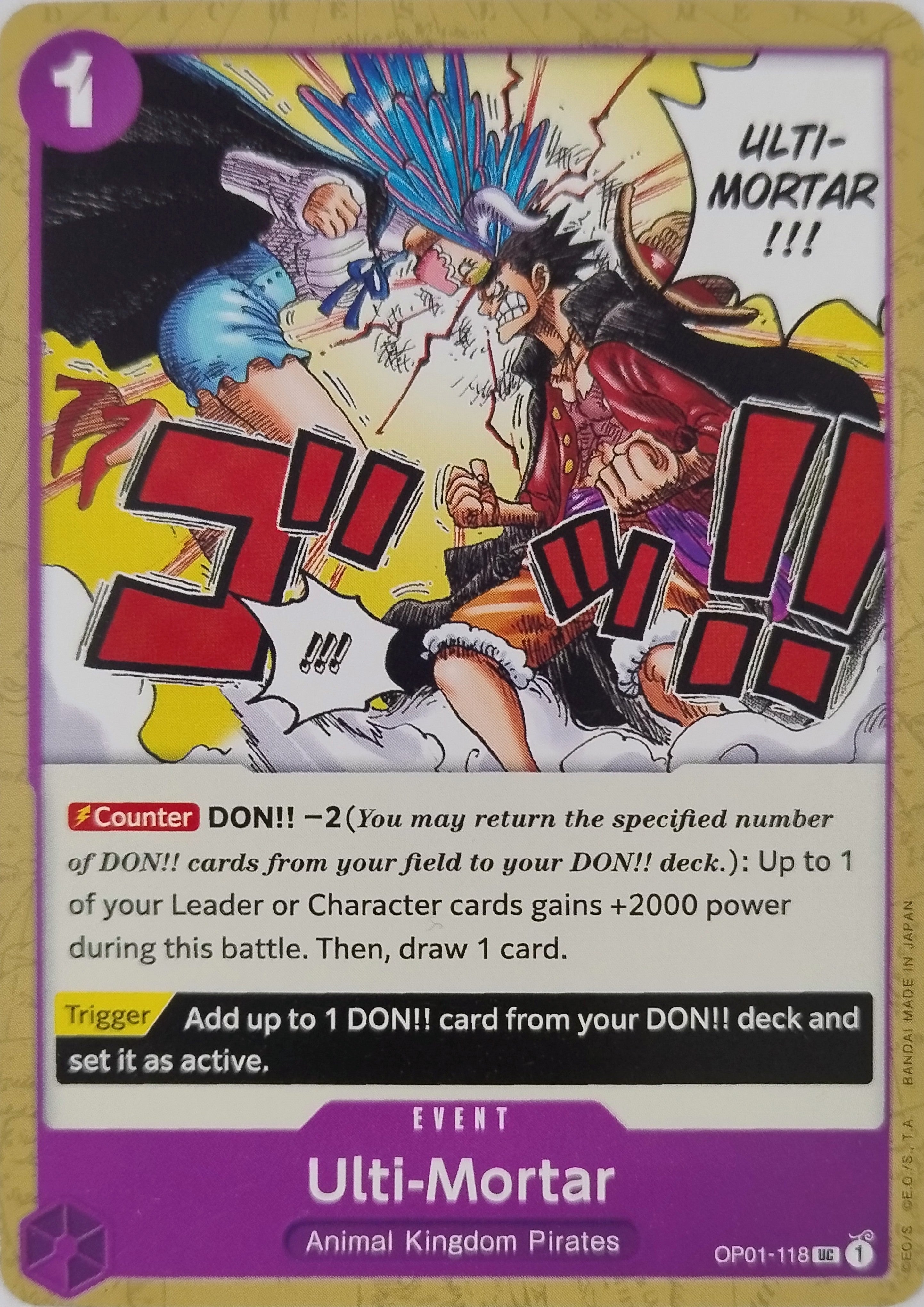One Piece Tcg Ulti-mortar Op01-118