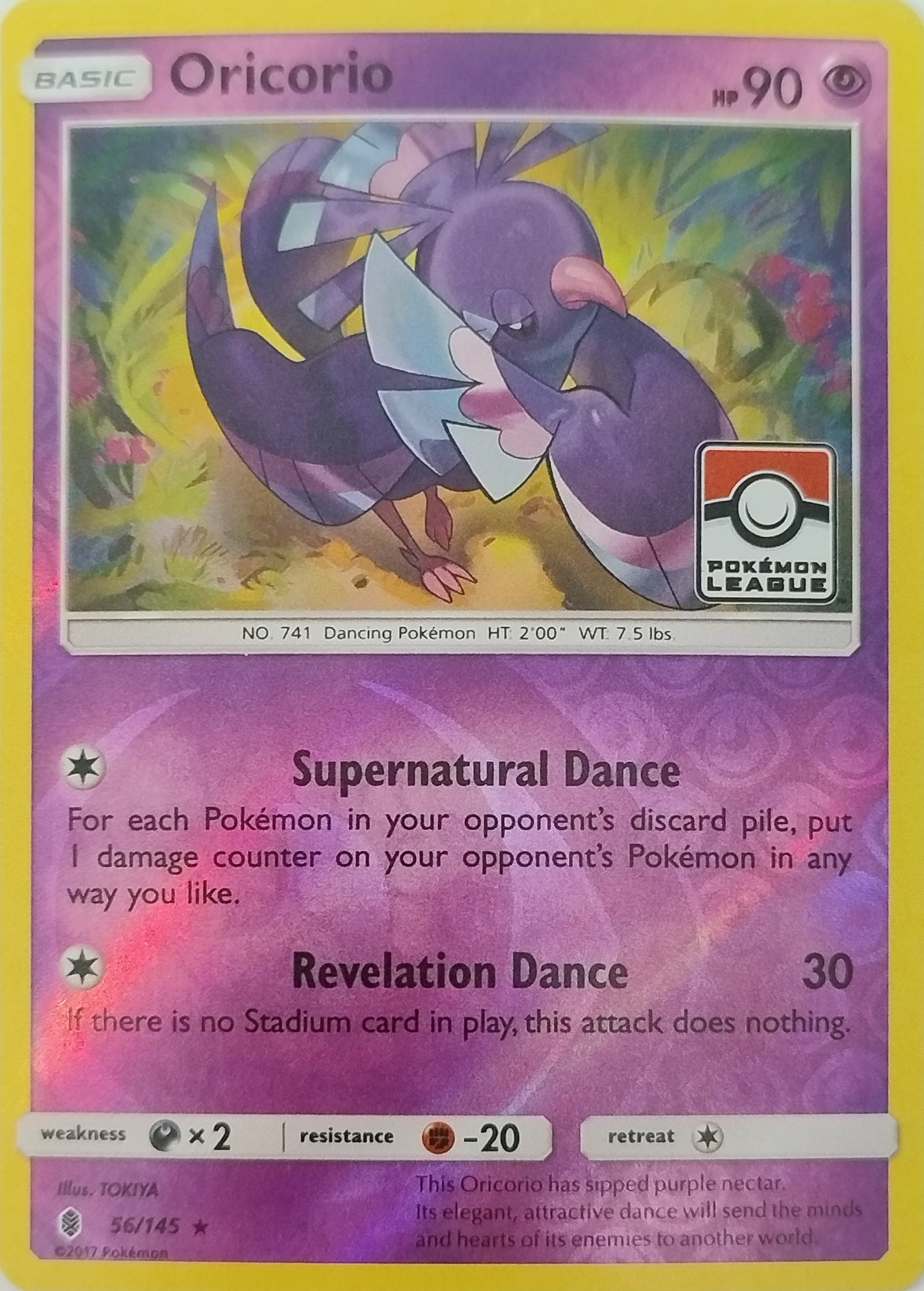 Pokemon Tcg Oricorio 56/145 Reverse (Liga)