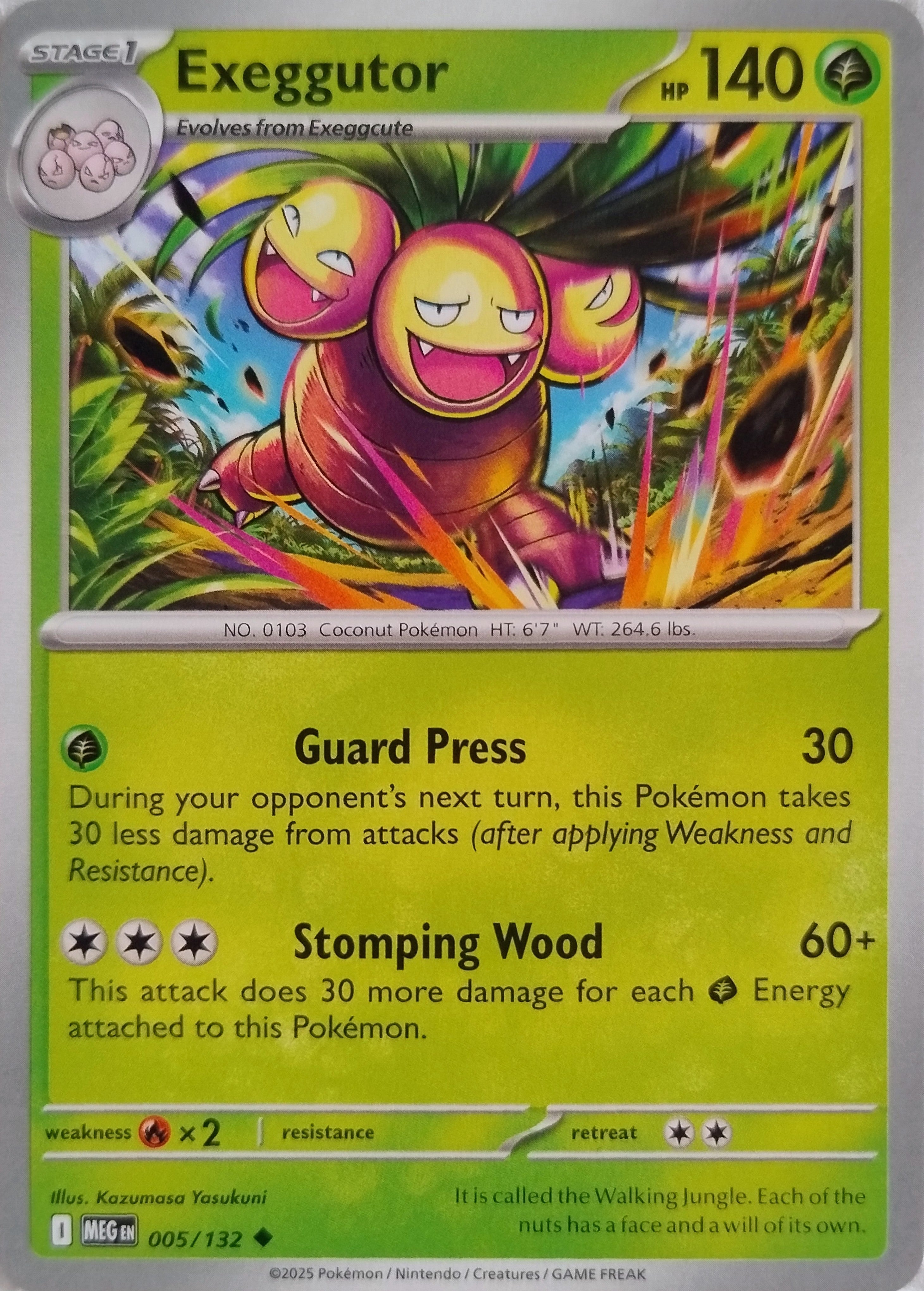 Pokemon Tcg Exeggutor 005/132