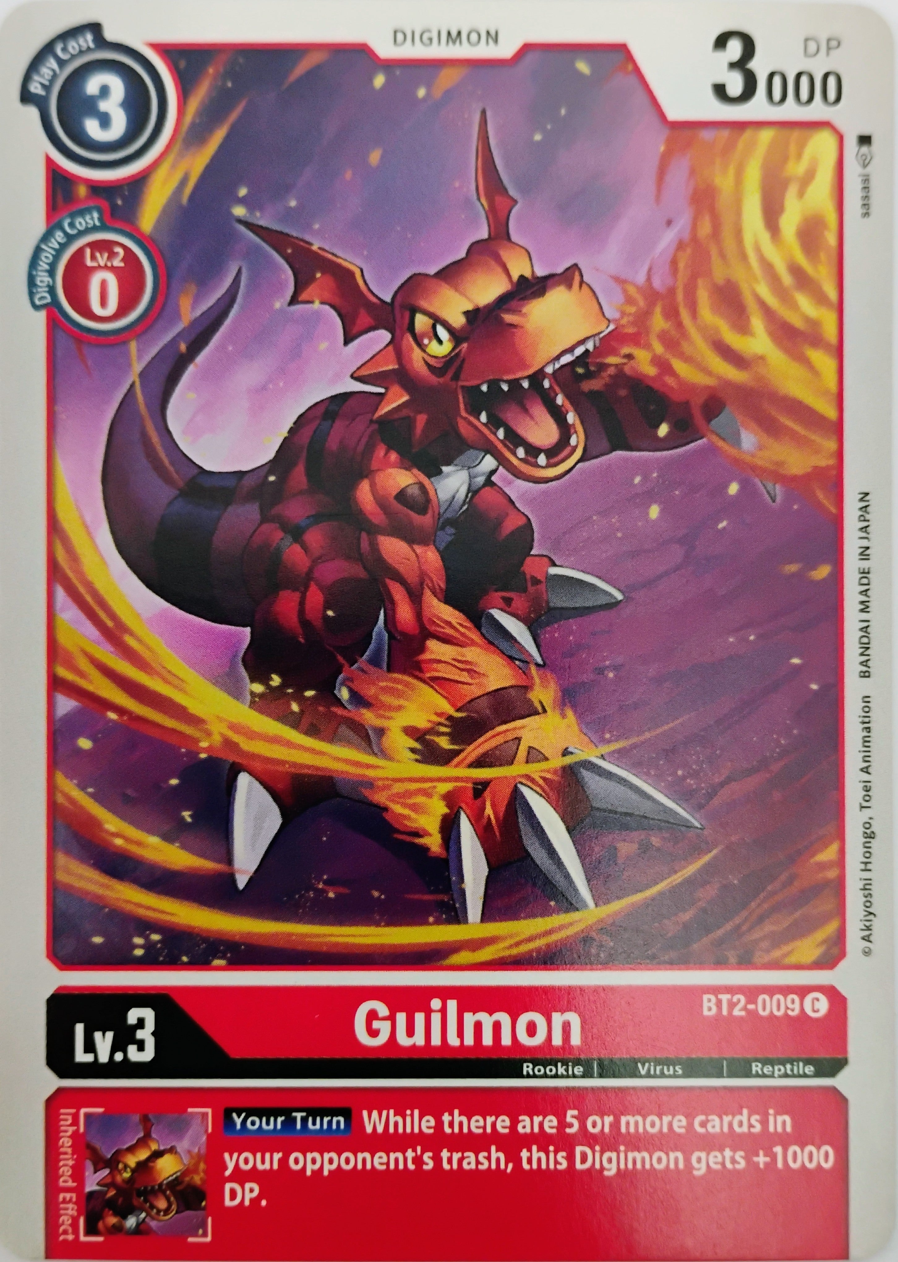 Digimon tcg Guilmon Bt2-009