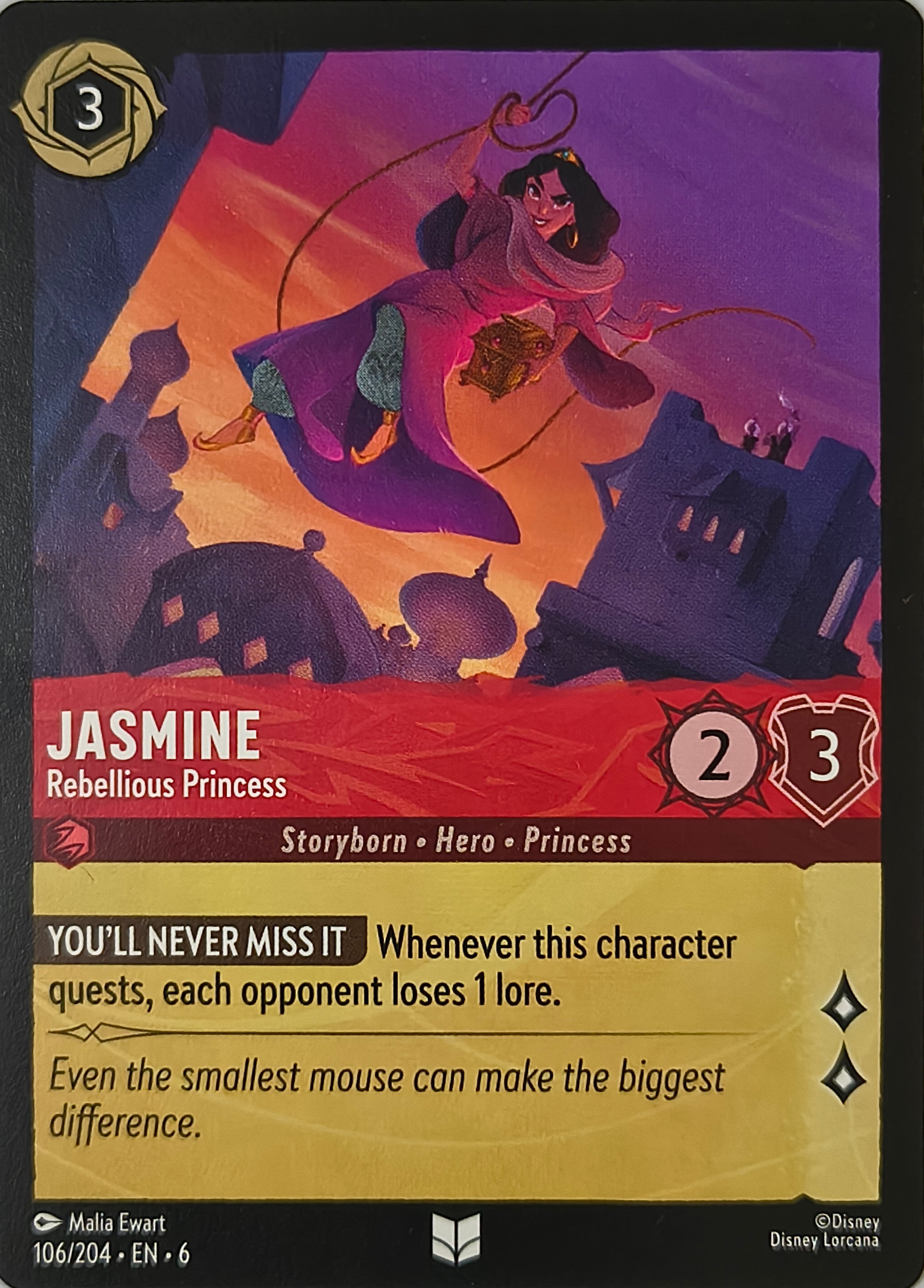 Disney Lorcana Jasmine 106/204