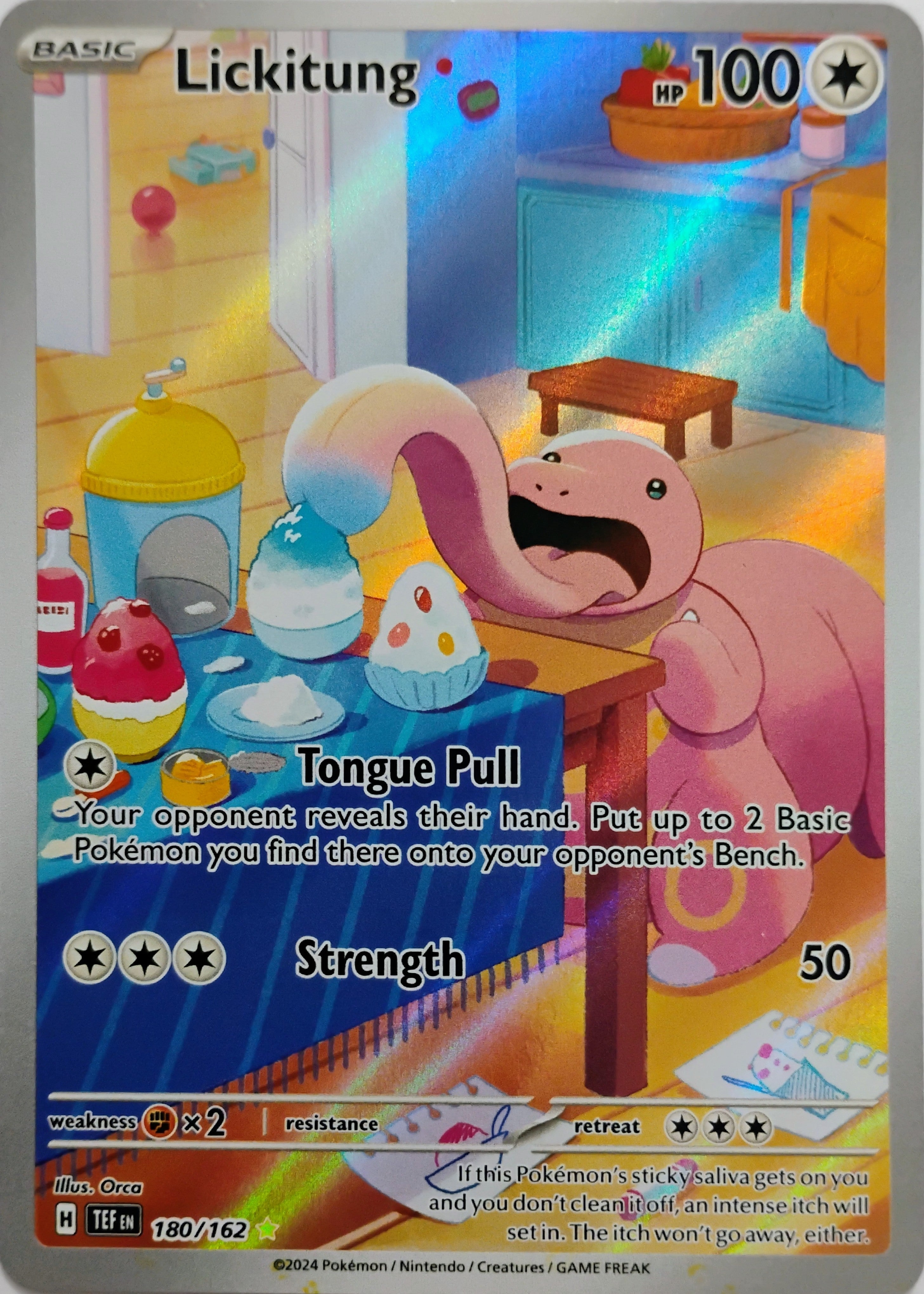 Pokémon tcg Lickitung 180/162