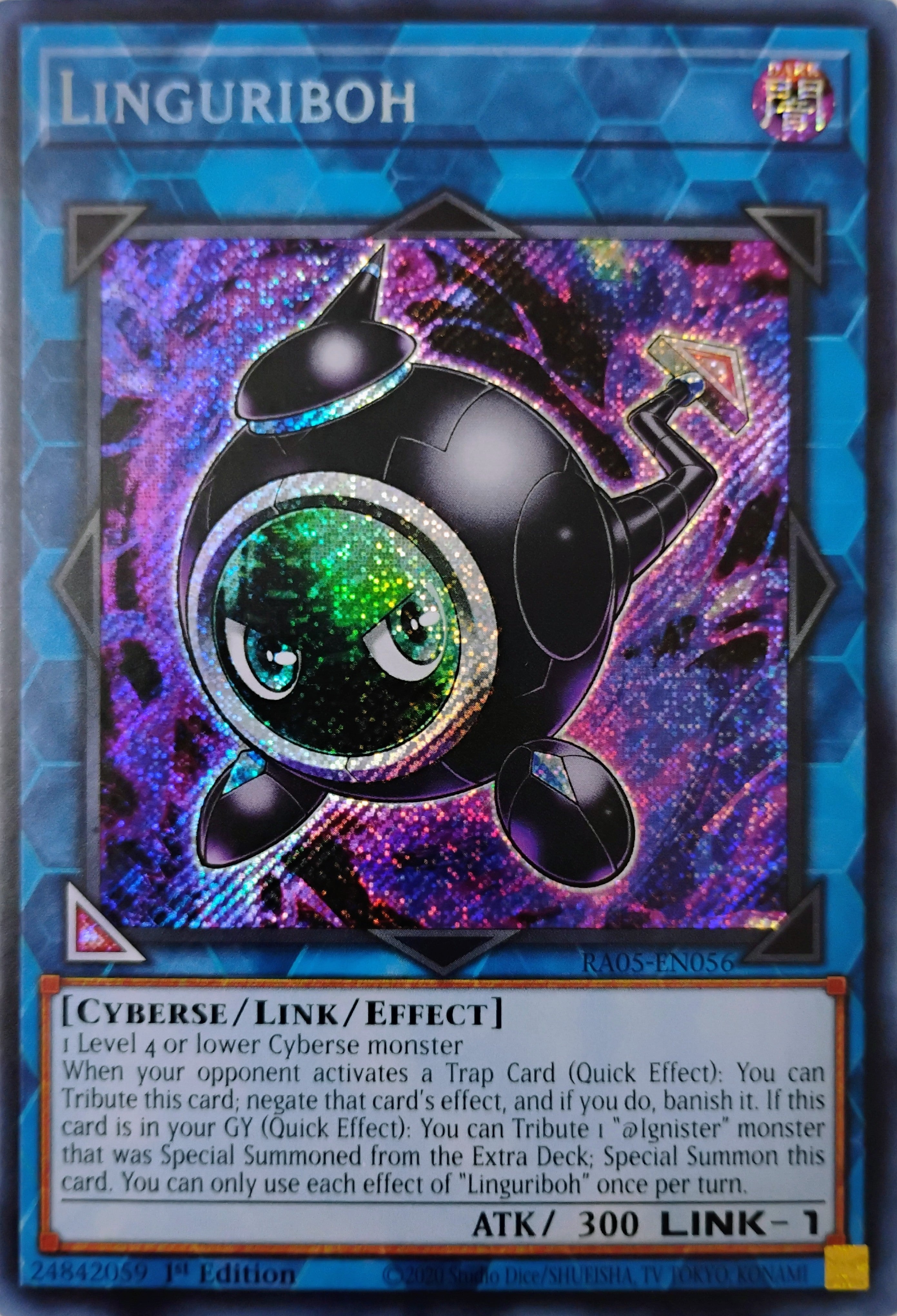 Yugioh! Linguriboh Ra05-en056 1st edition Secreta