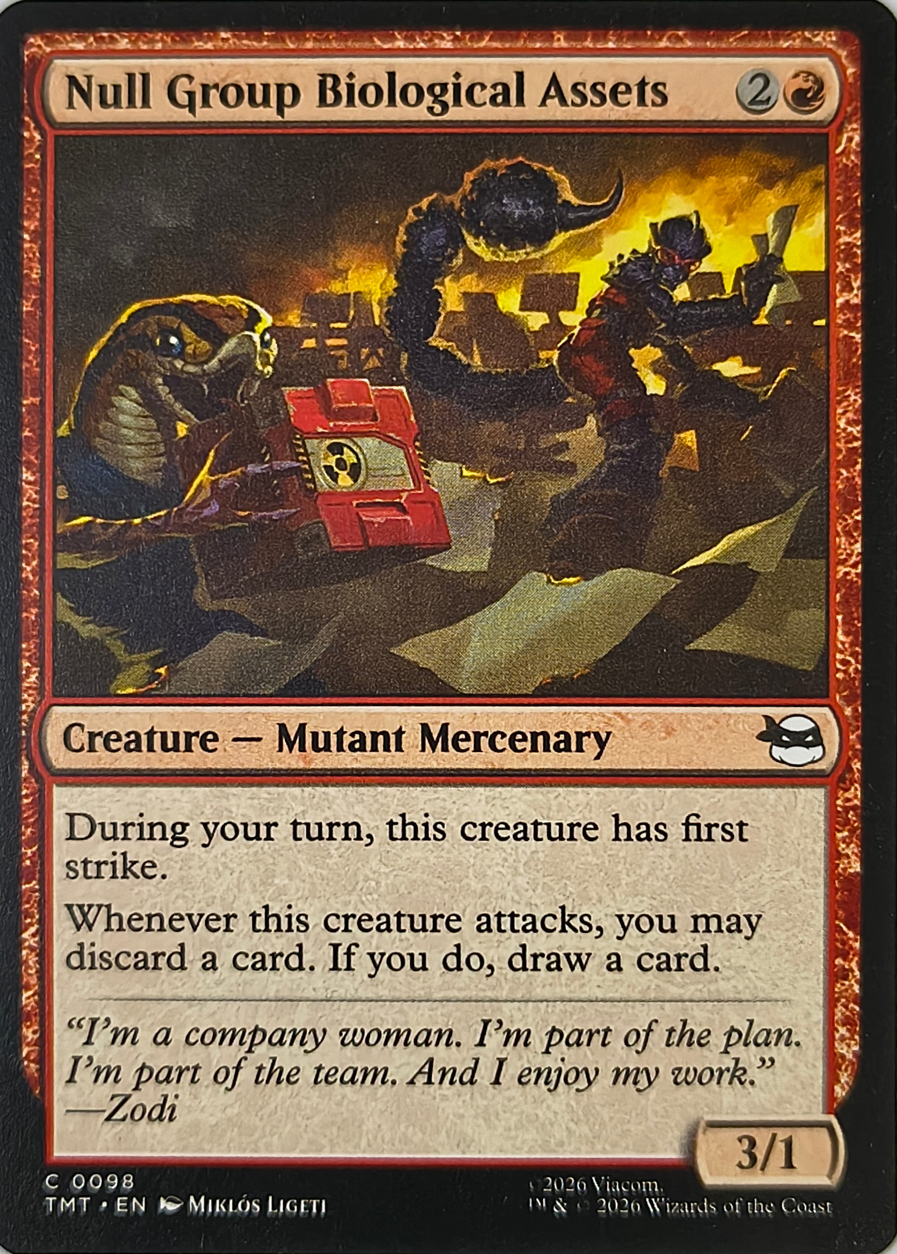 Magic tcg Null Group Biological Assets 0098
