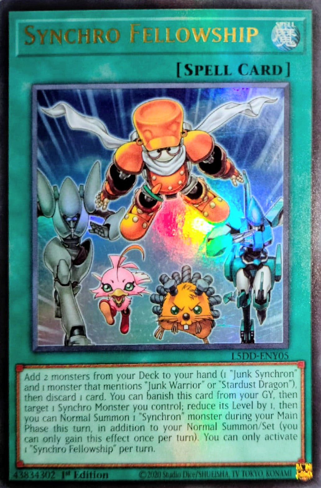 Yugioh! Synchro Fellowship L5DD-ENY05 1st edition Ultra