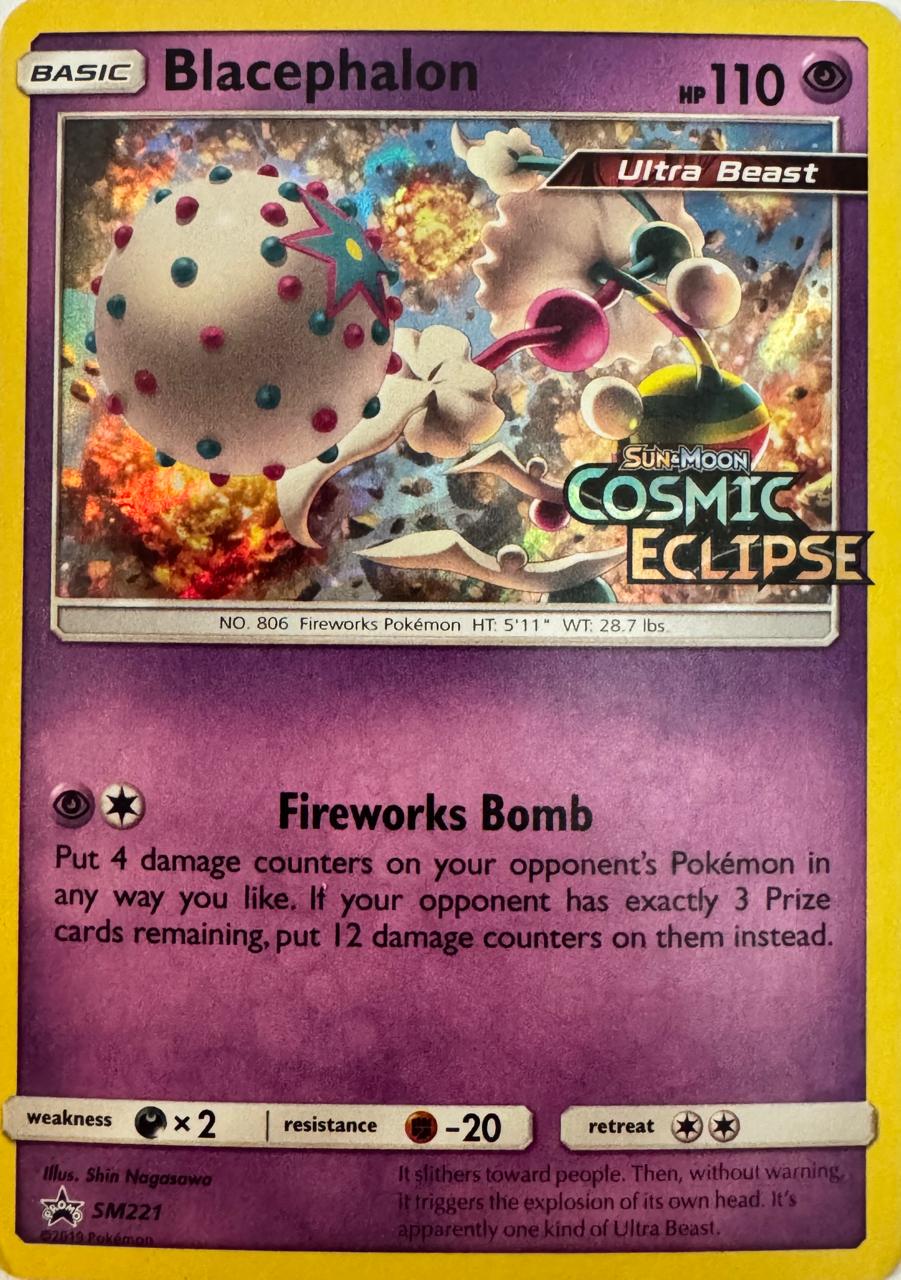 Pokémon Tcg Blacephalon SM221 Holo (Cosmic Eclipse)