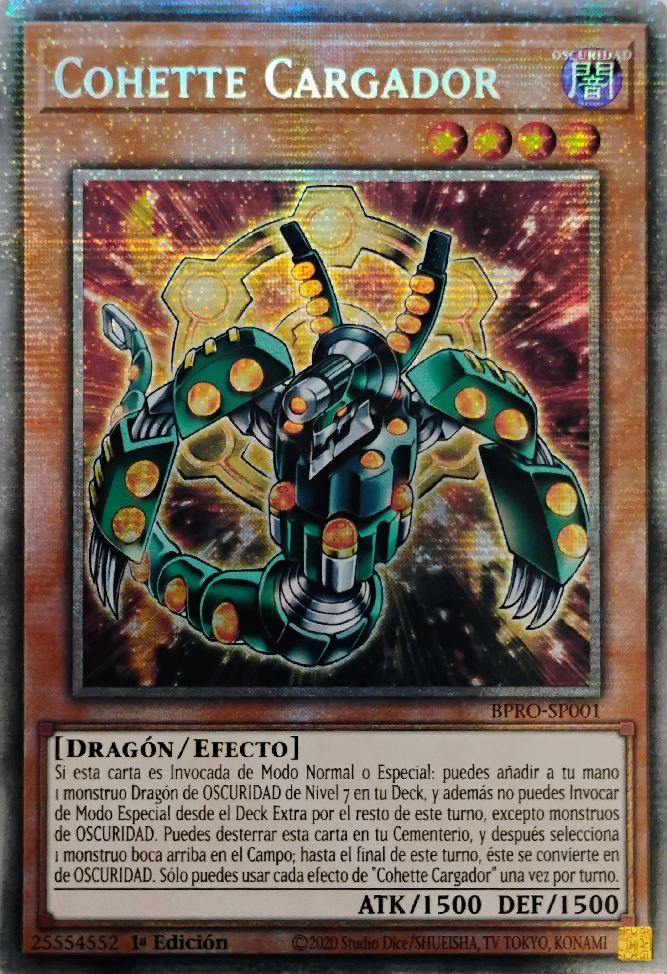 Yugioh! Cohette Cargador Bpro-sp001 Starlight